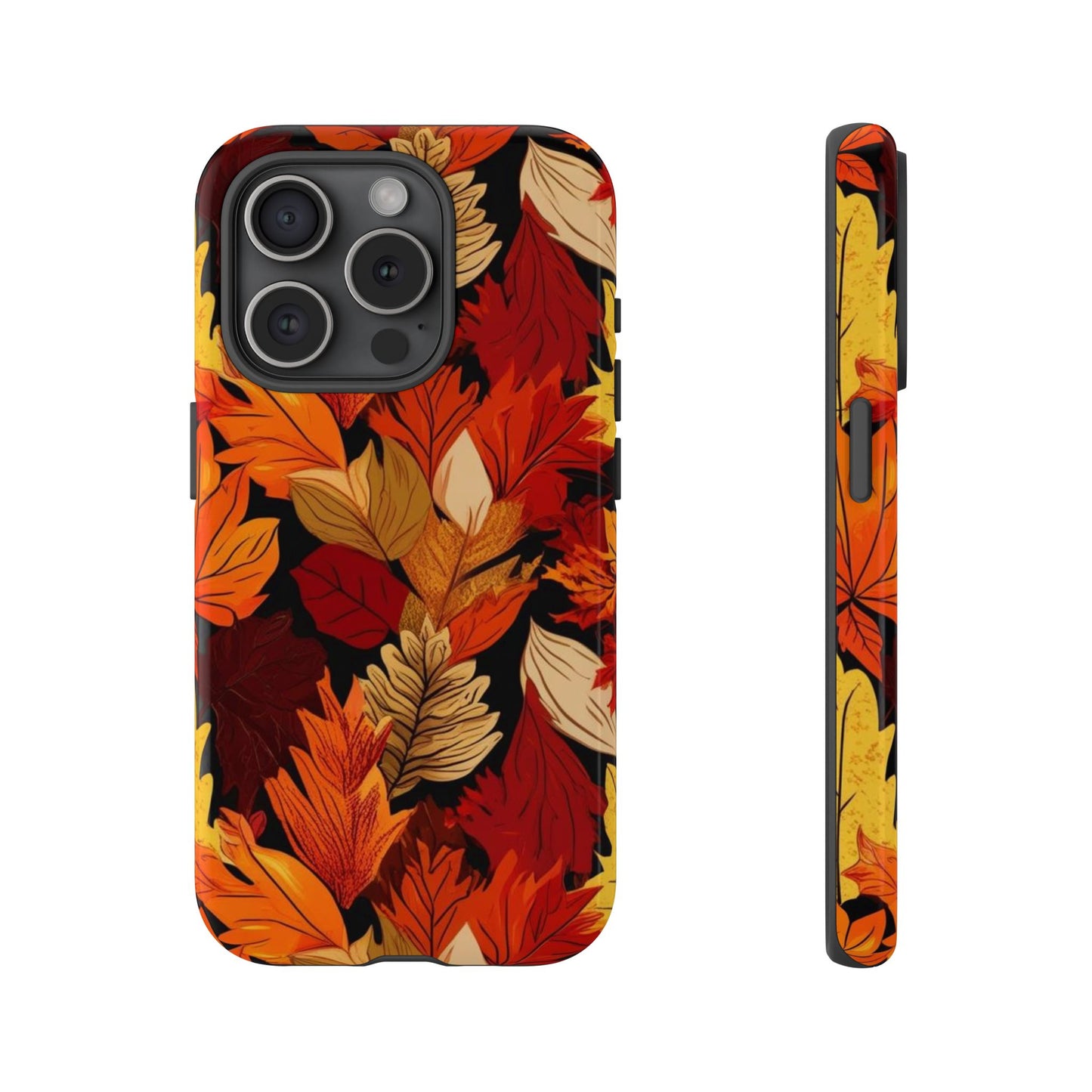 Leafy Tough Cases, Autumn Phone Cover, Protective Smartphone Shell, Nature Lover Gift, Fall Accessories