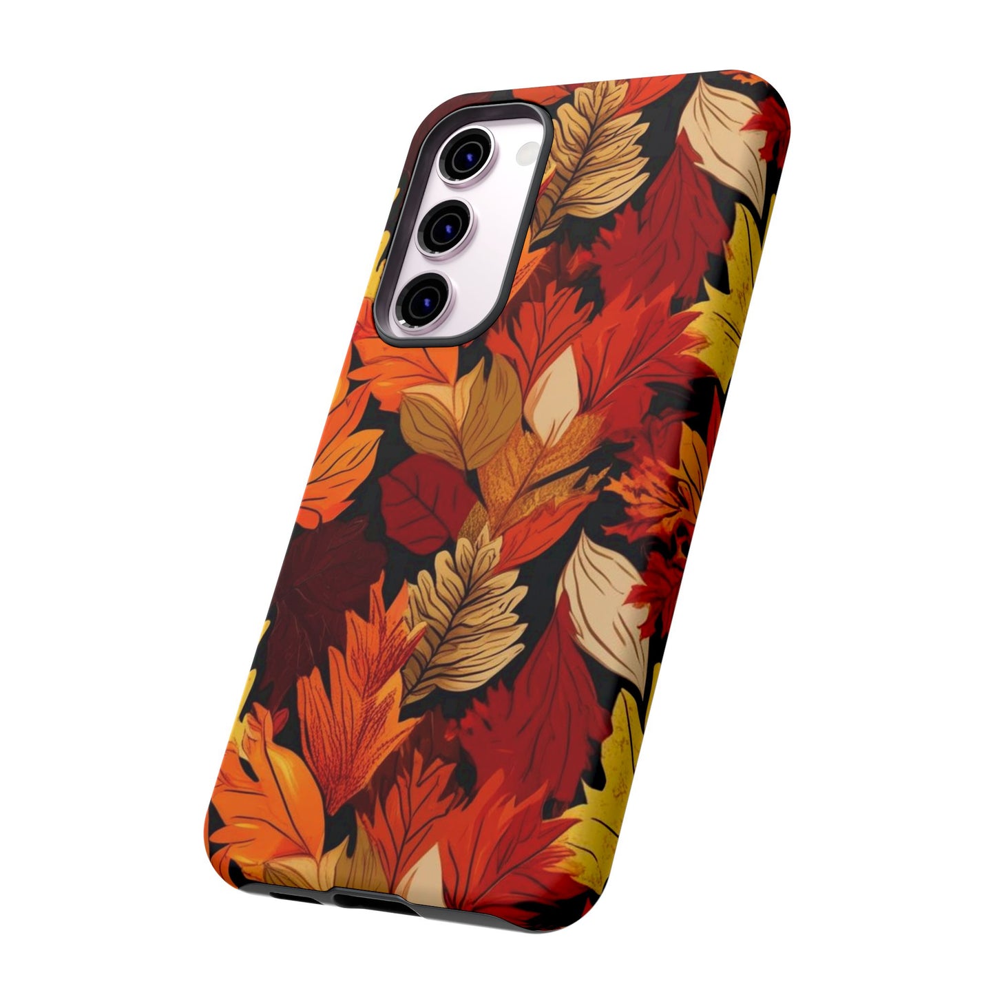 Leafy Tough Cases, Autumn Phone Cover, Protective Smartphone Shell, Nature Lover Gift, Fall Accessories