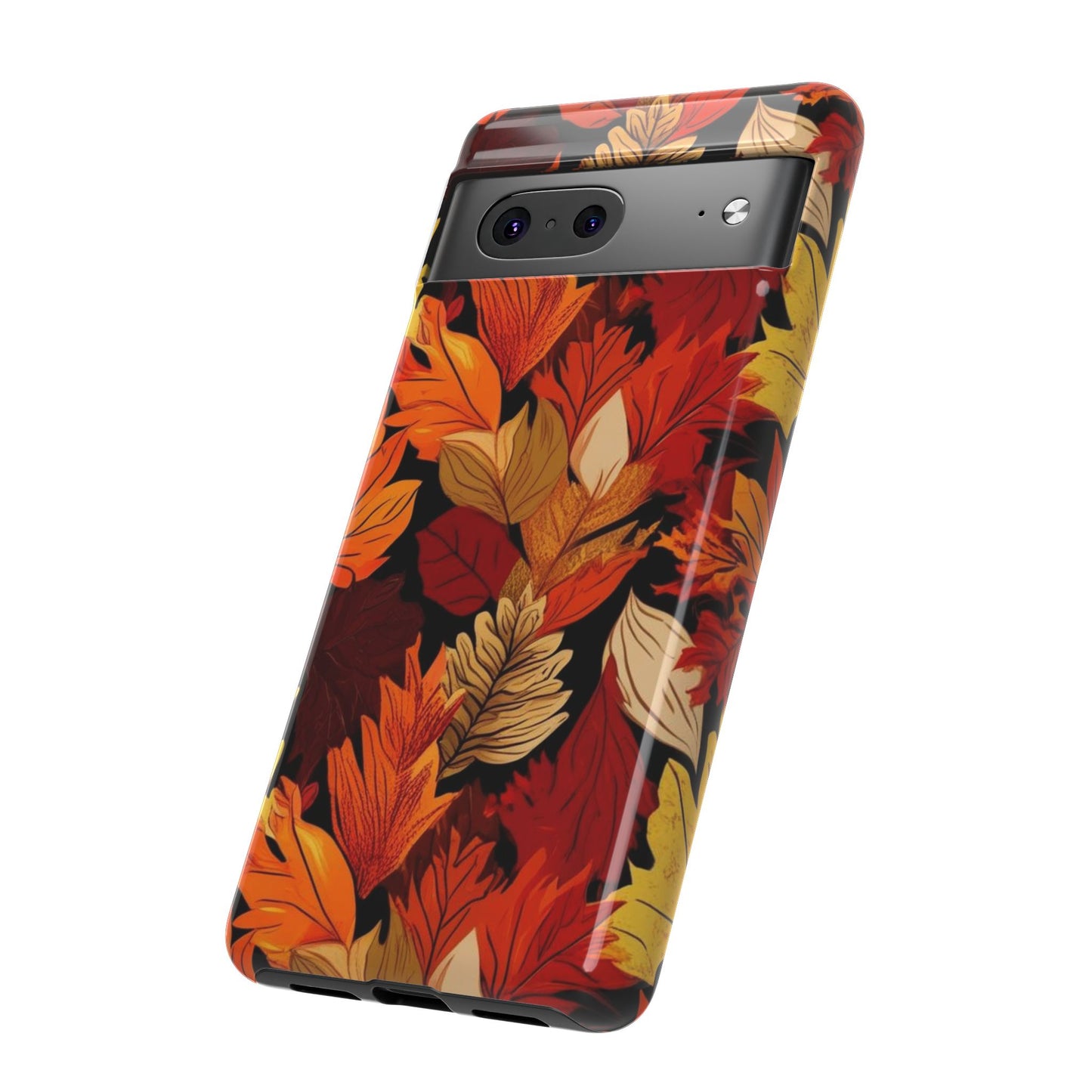 Leafy Tough Cases, Autumn Phone Cover, Protective Smartphone Shell, Nature Lover Gift, Fall Accessories