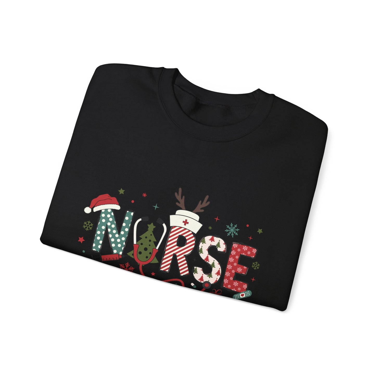 Christmas Nurse Sweatshirt, Holiday Medical Gift, Xmas RN Apparel, Festive Healthcare Clothing, Winter Nurse Jumper