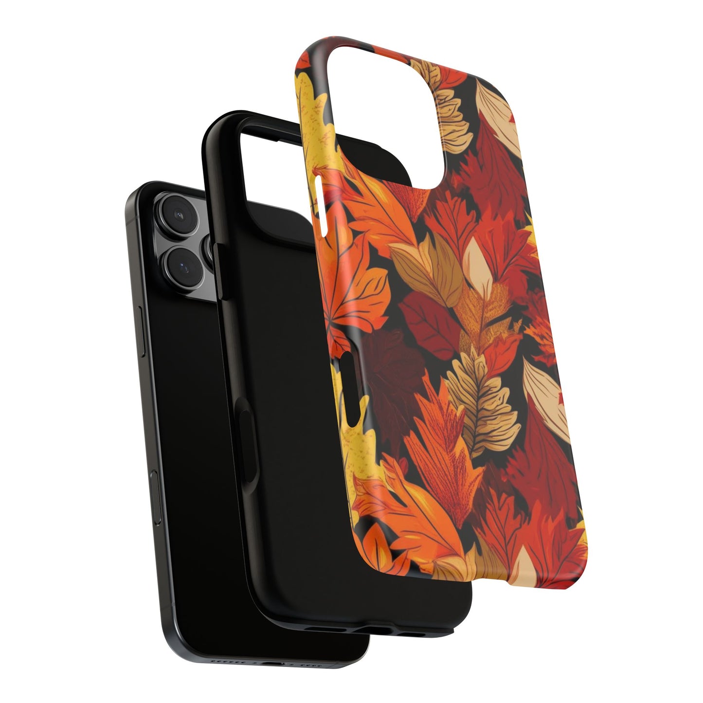Leafy Tough Cases, Autumn Phone Cover, Protective Smartphone Shell, Nature Lover Gift, Fall Accessories