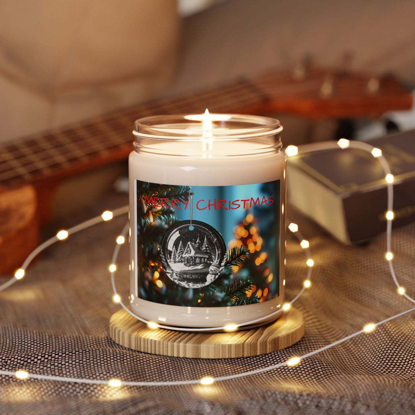 Christmas Ornament Soy Candle, Holiday Scented Candle, Festive Home Decor, Christmas Gift Idea, Winter Season Decoration, Unique Christmas
