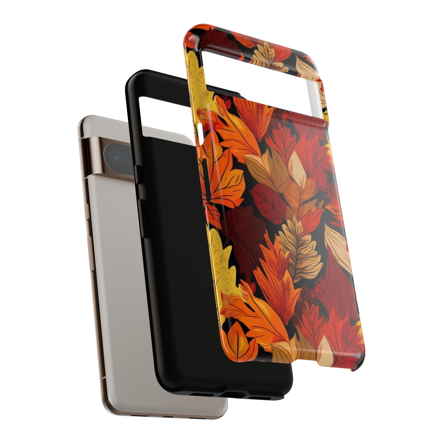 Leafy Tough Cases, Autumn Phone Cover, Protective Smartphone Shell, Nature Lover Gift, Fall Accessories