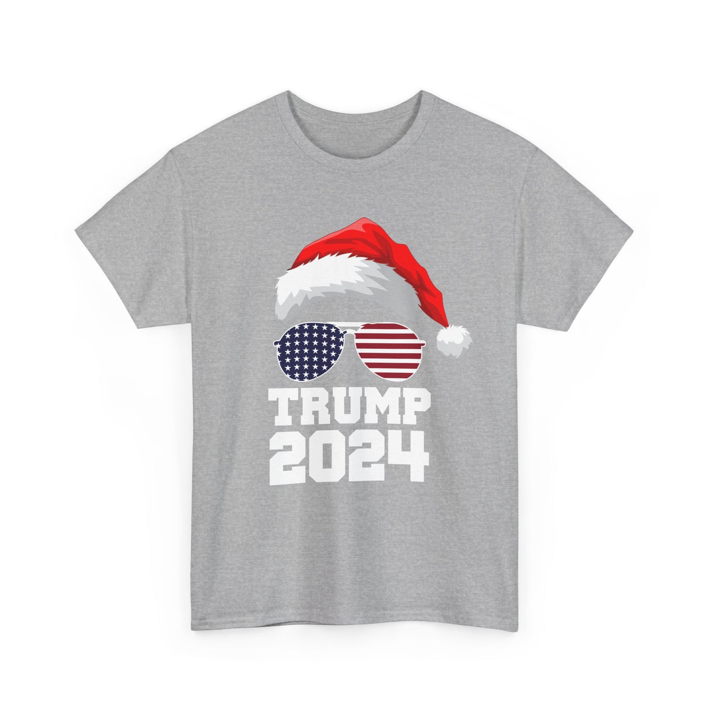 Trump Shirt, Trump Christmas Shirt, Trump Happy Holidays Shirt Unisex Heavy Cotton Tee, Political Tee, Patriotic Christmas Tee, Conservative