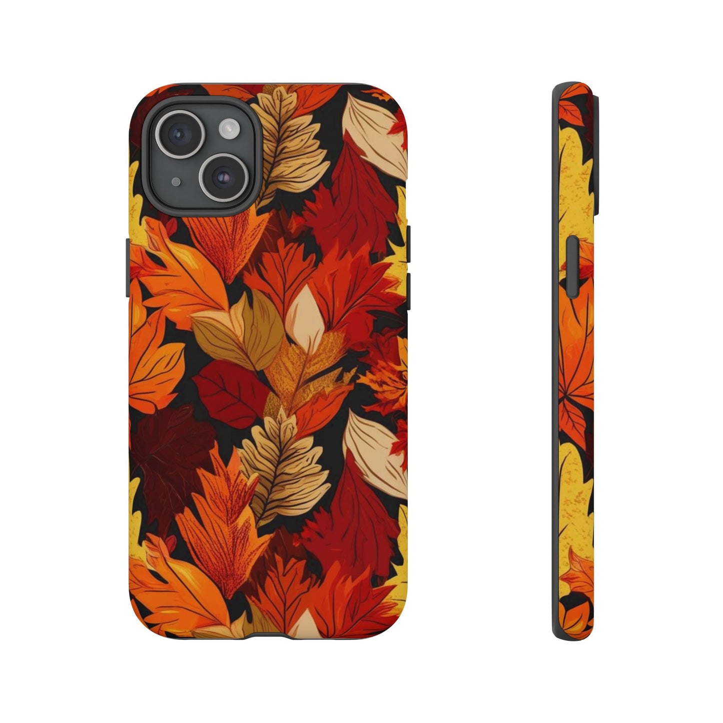 Leafy Tough Cases, Autumn Phone Cover, Protective Smartphone Shell, Nature Lover Gift, Fall Accessories