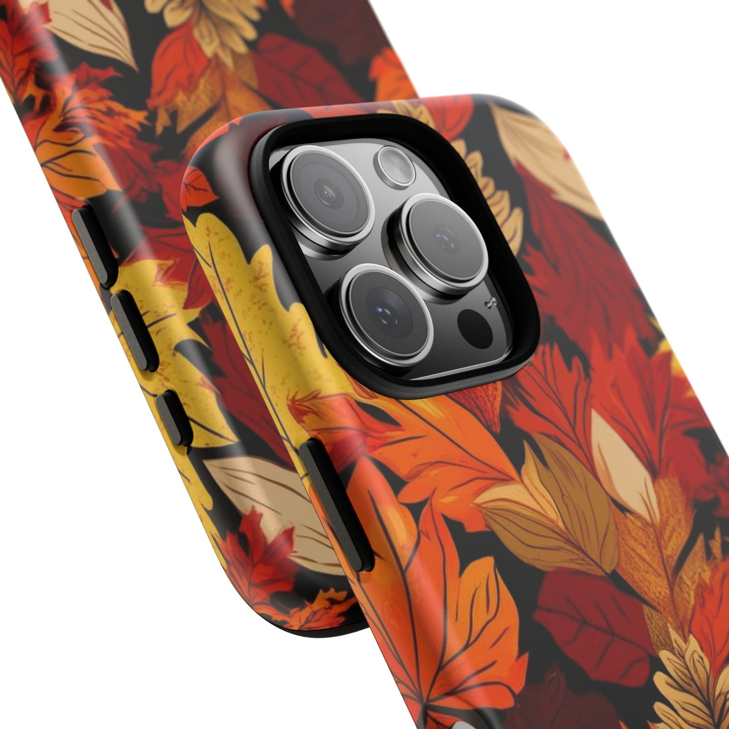 Leafy Tough Cases, Autumn Phone Cover, Protective Smartphone Shell, Nature Lover Gift, Fall Accessories
