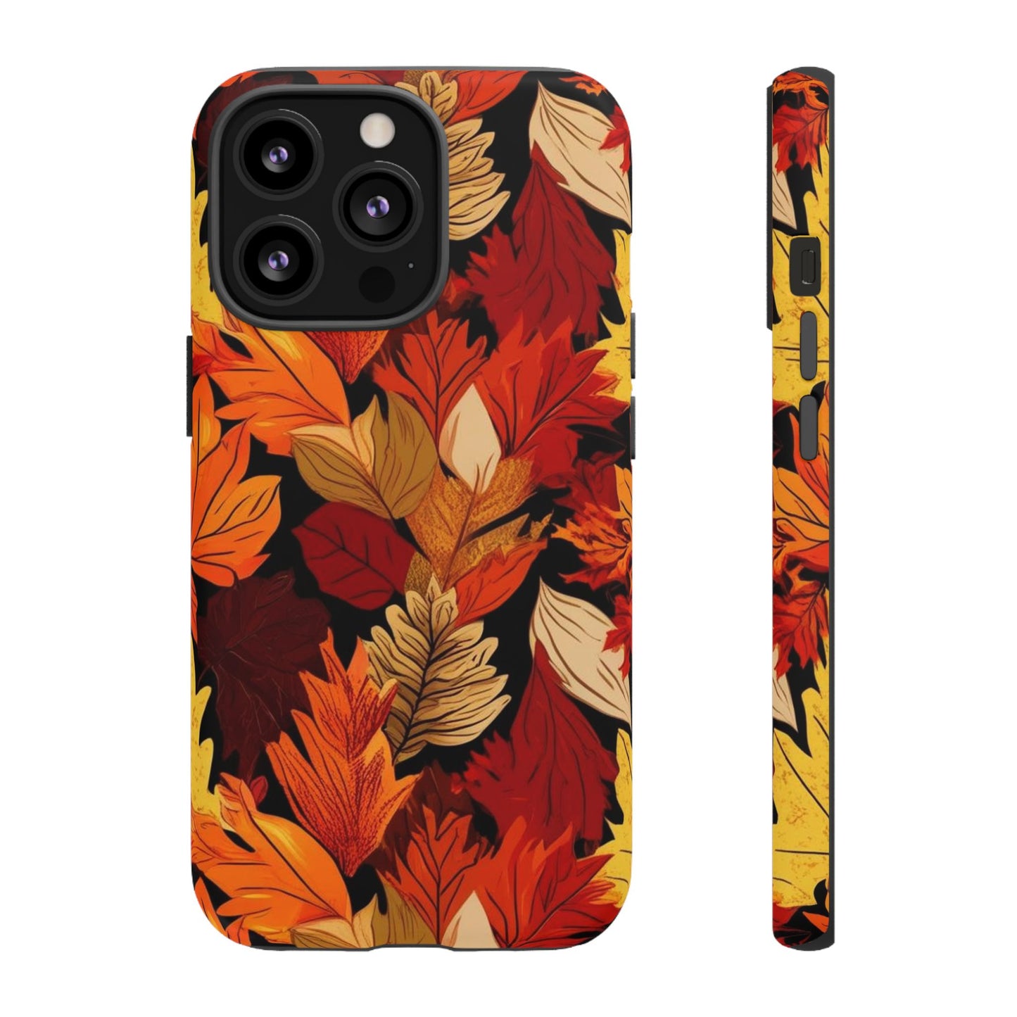 Leafy Tough Cases, Autumn Phone Cover, Protective Smartphone Shell, Nature Lover Gift, Fall Accessories