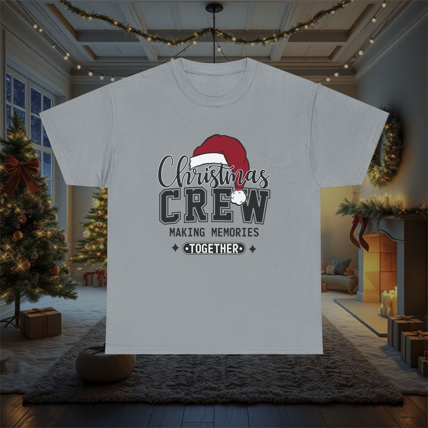 Christmas Crew Making Memories Unisex T-Shirt - Holiday Festive Cotton Tee, Family Matching Shirt, Winter Season Apparel, Xmas Gift, Memory