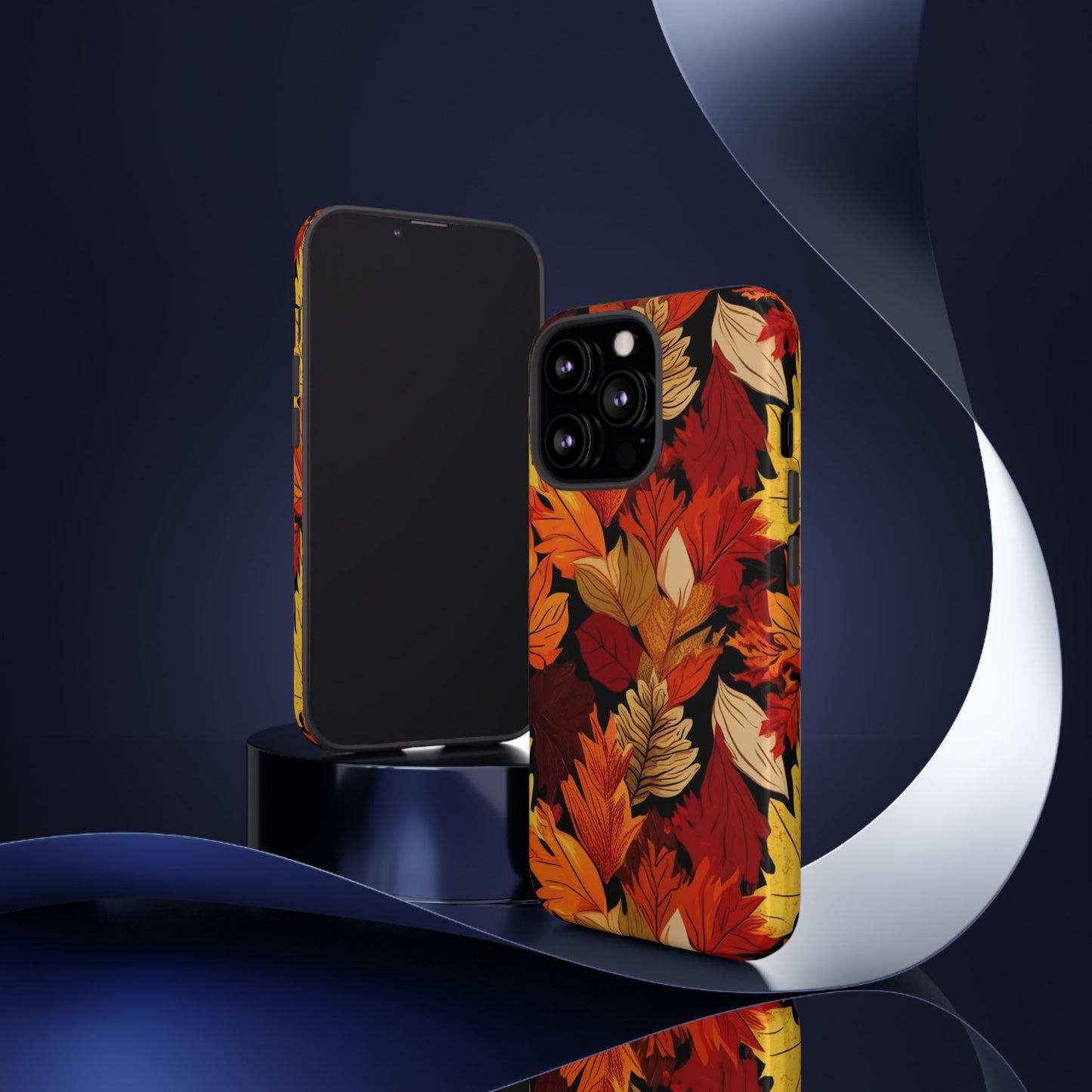 Leafy Tough Cases, Autumn Phone Cover, Protective Smartphone Shell, Nature Lover Gift, Fall Accessories