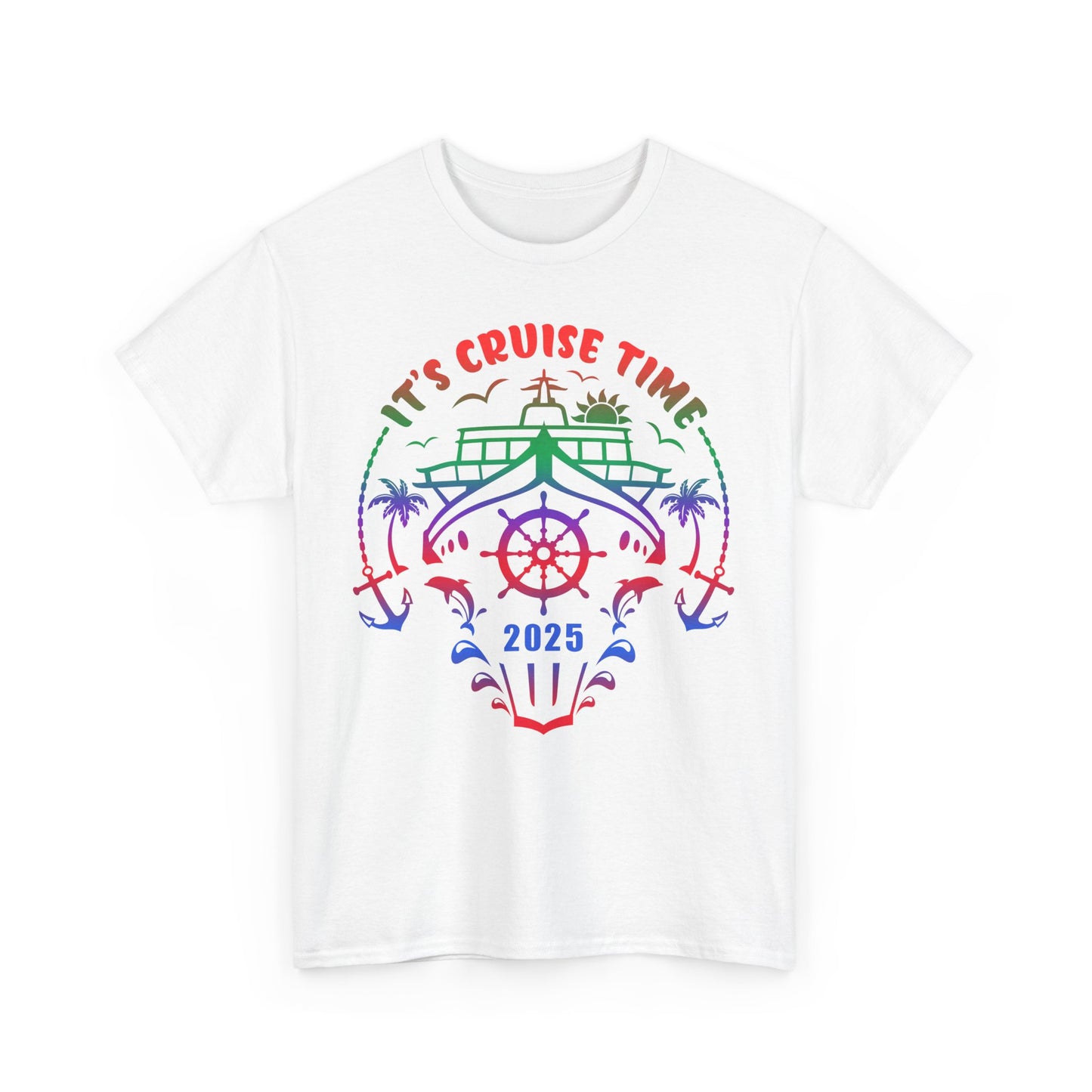Cruise Time 2025 T-Shirt, Vacation Tee, Nautical Clothing, Travel Shirt, Cruise Ship Top