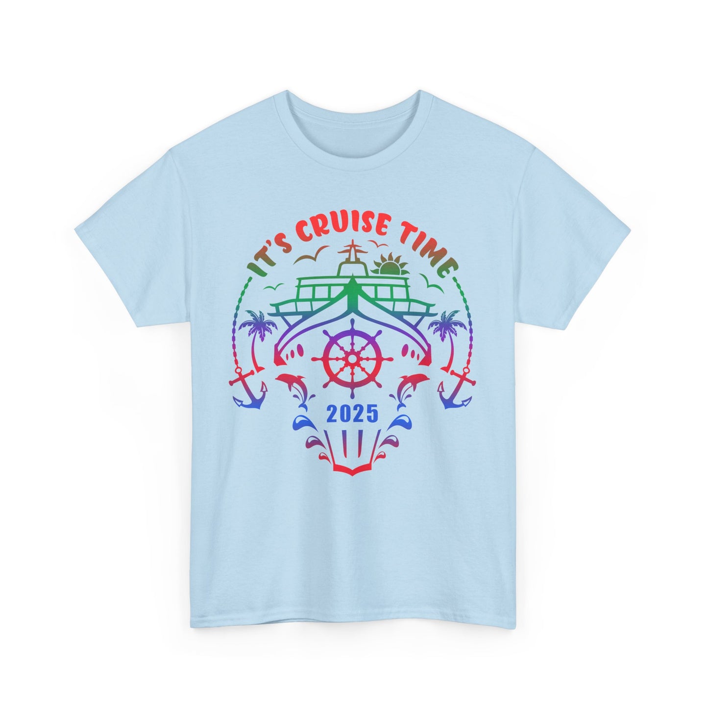 Cruise Time 2025 T-Shirt, Vacation Tee, Nautical Clothing, Travel Shirt, Cruise Ship Top