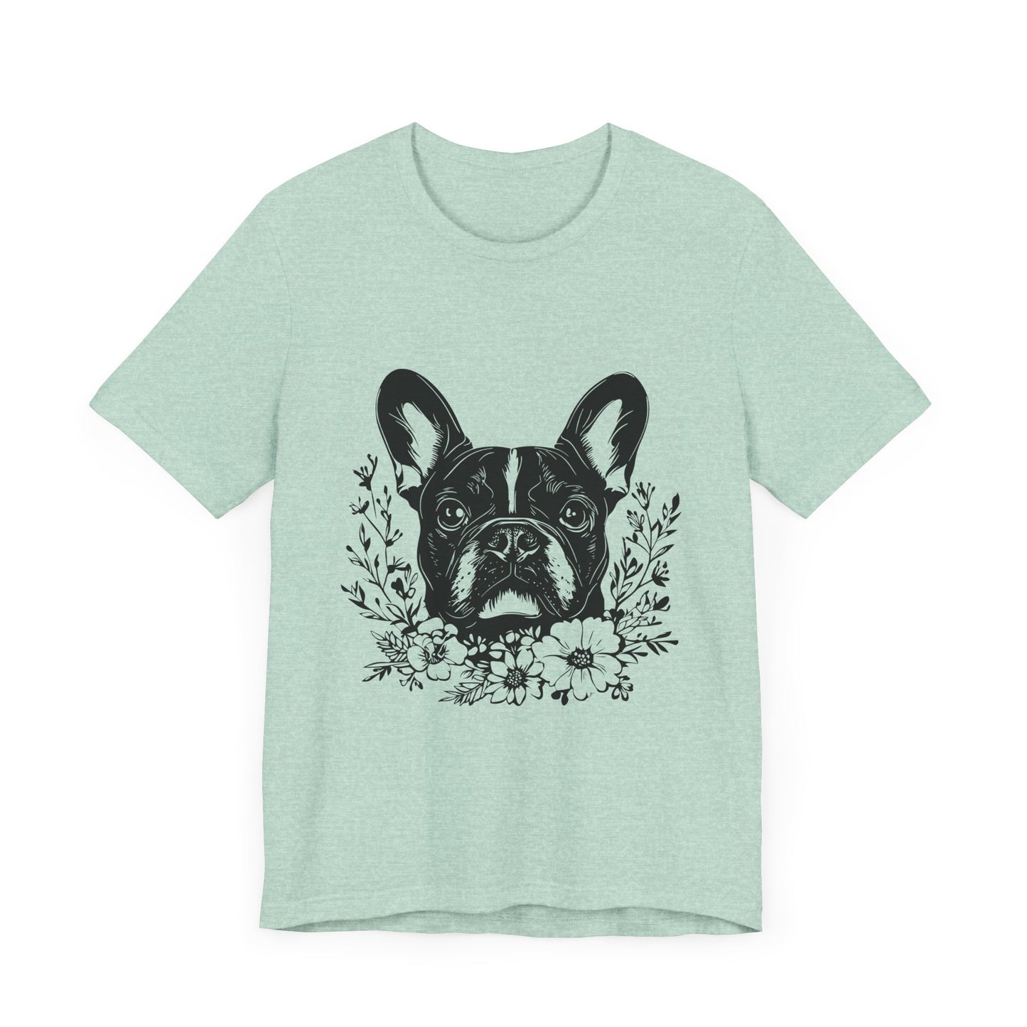 French Bull Dog T-Shirt, Dog Lover Tee, Cute Animal Graphic Shirt, Pet Owner Gift, Casual Top