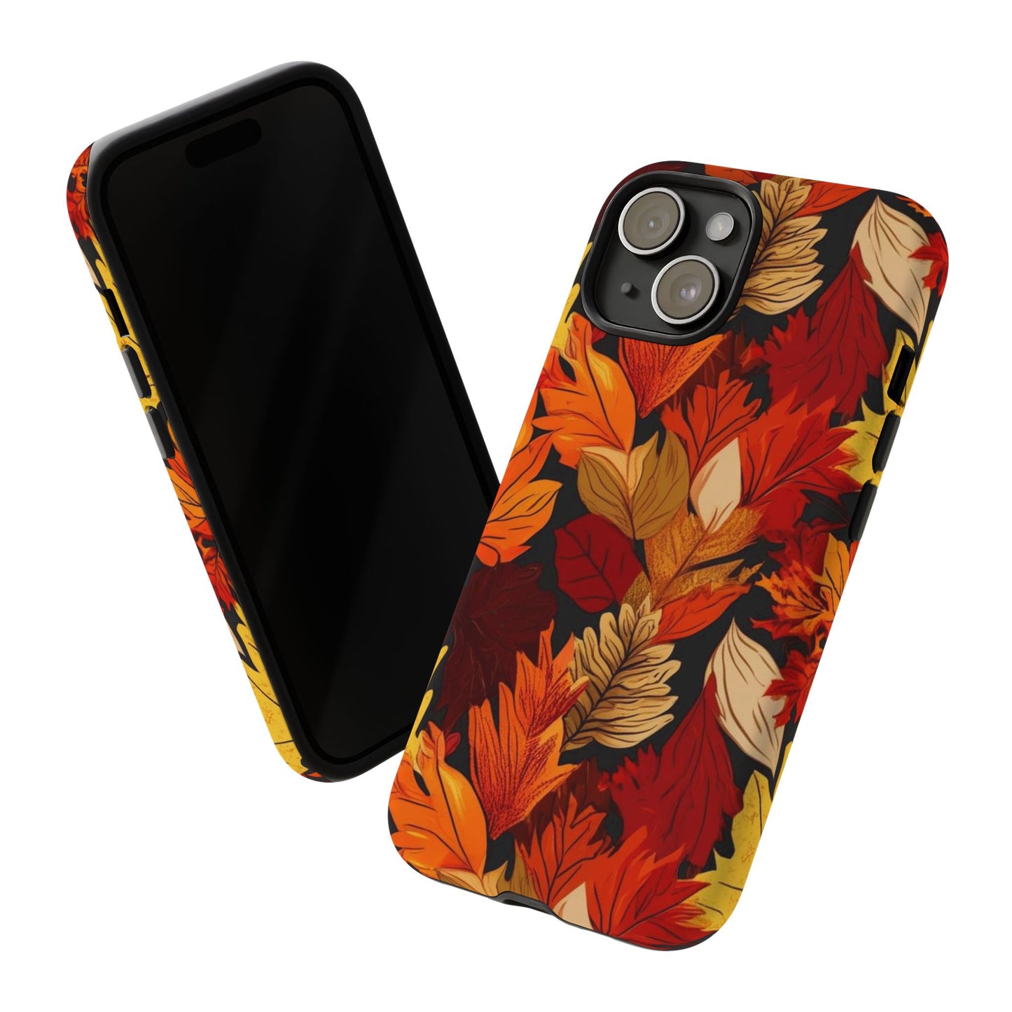 Leafy Tough Cases, Autumn Phone Cover, Protective Smartphone Shell, Nature Lover Gift, Fall Accessories