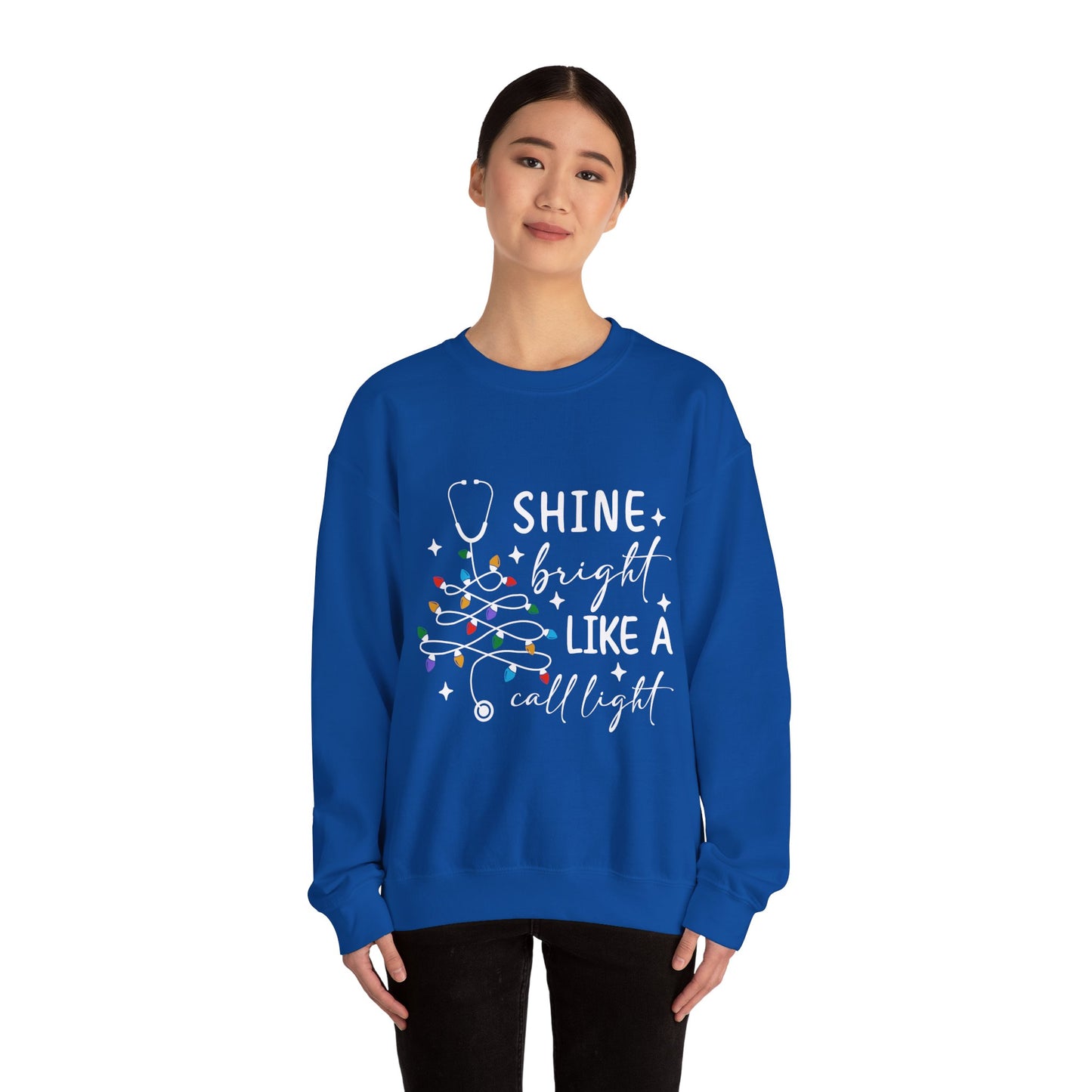 Shine Bright Nurse Sweatshirt, Medical Staff Gift, Hospital Worker Apparel, Cozy Pullover, Warm Jumper