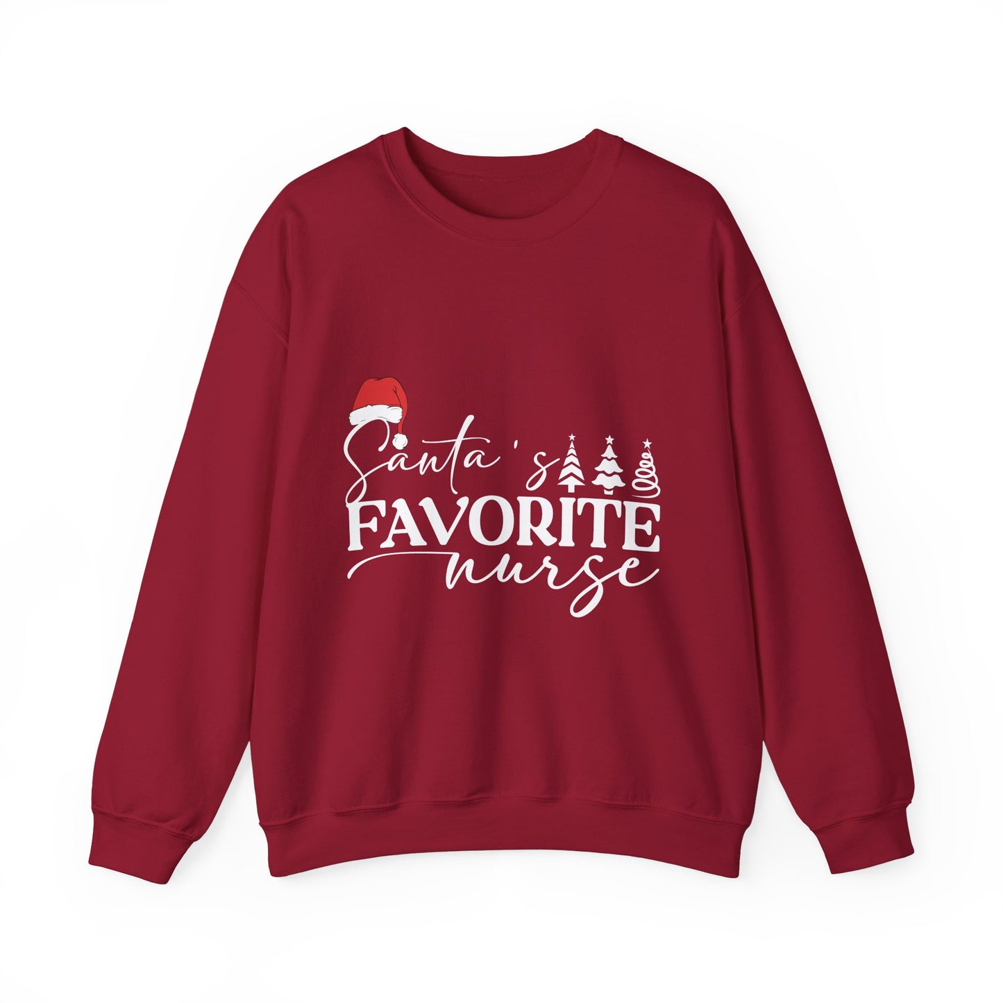 Santa Favorite Nurse Sweatshirt, Christmas Nurse Gift, Holiday Medical Apparel, Xmas RN Pullover, Healthcare Worker Jumper, Secret Santa