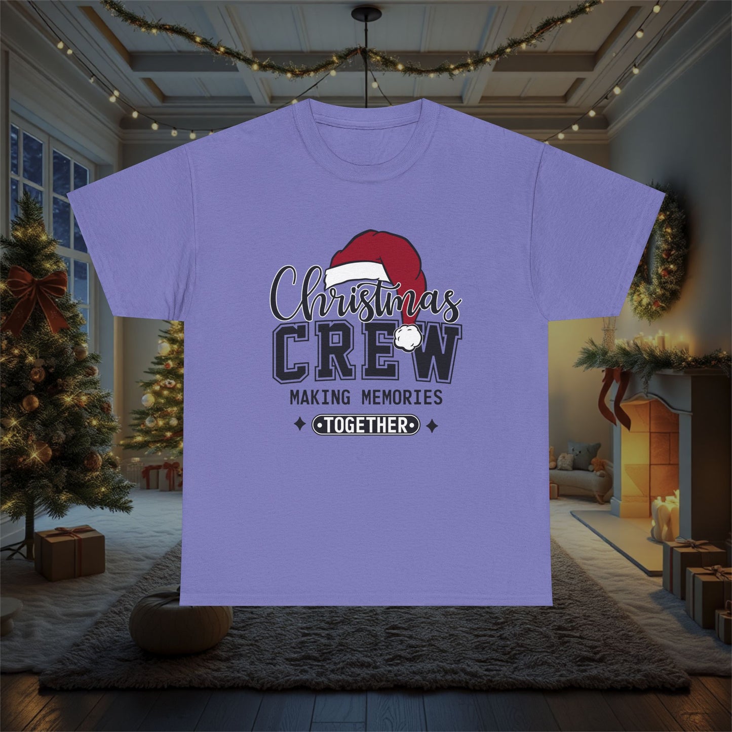 Christmas Crew Making Memories Unisex T-Shirt - Holiday Festive Cotton Tee, Family Matching Shirt, Winter Season Apparel, Xmas Gift, Memory