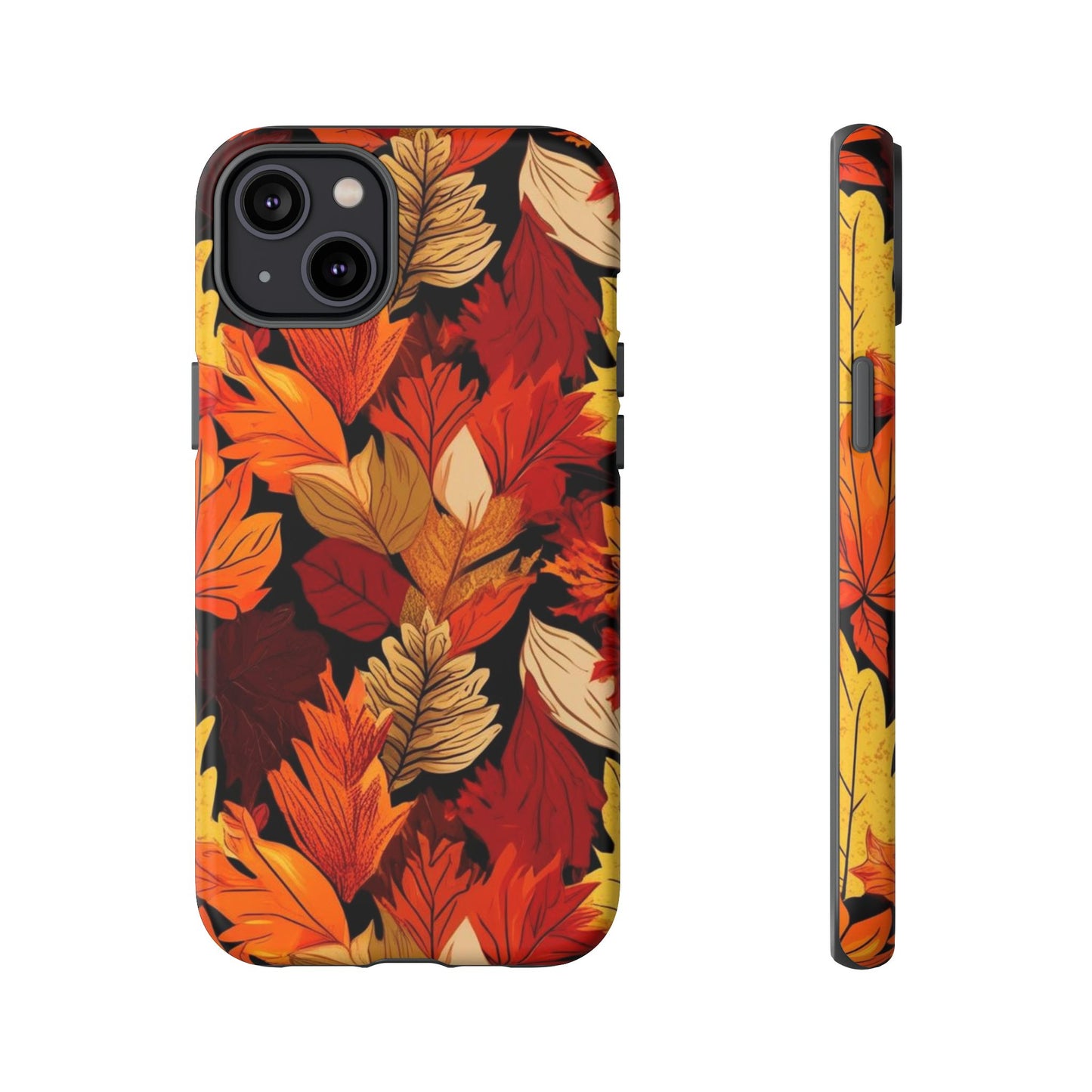 Leafy Tough Cases, Autumn Phone Cover, Protective Smartphone Shell, Nature Lover Gift, Fall Accessories