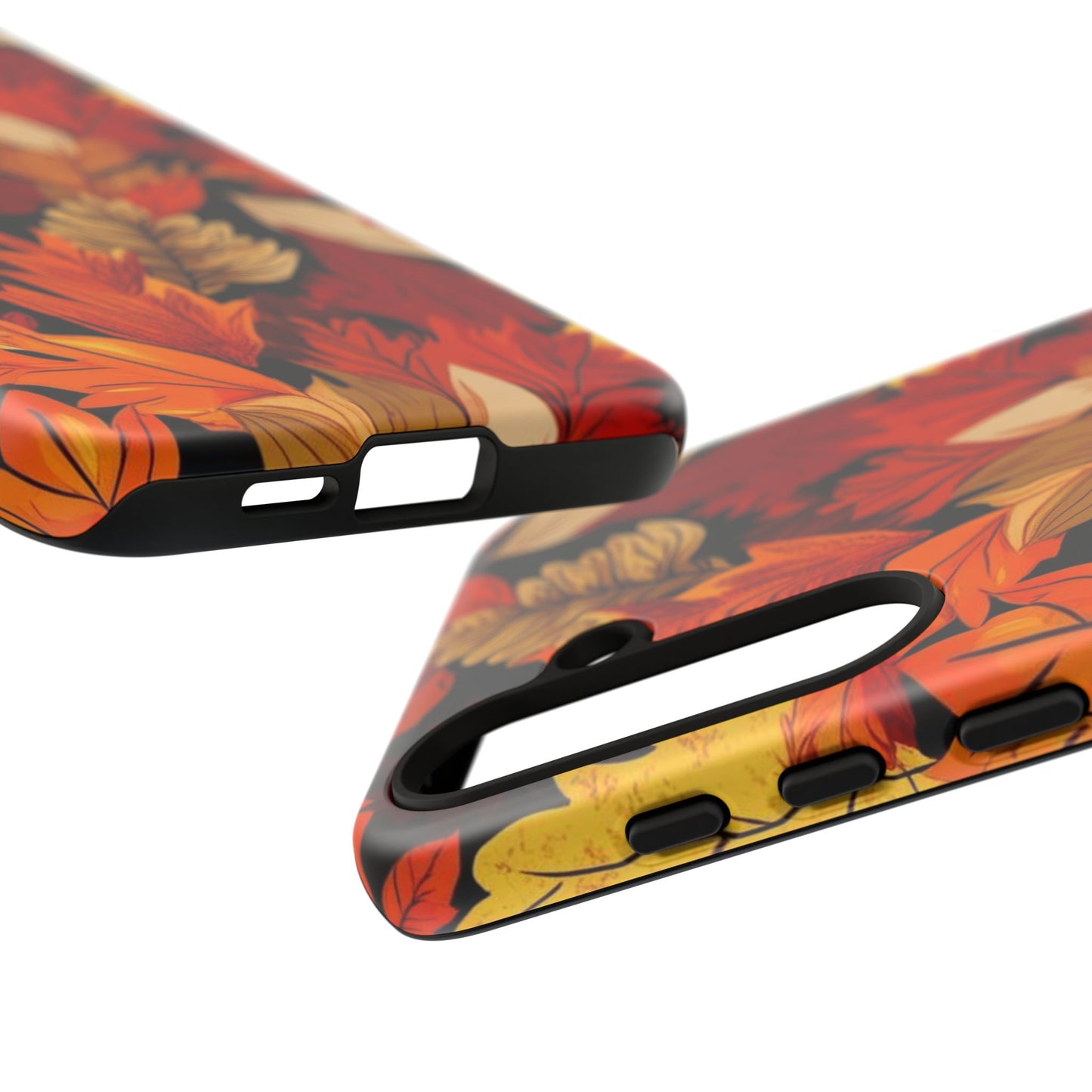 Leafy Tough Cases, Autumn Phone Cover, Protective Smartphone Shell, Nature Lover Gift, Fall Accessories