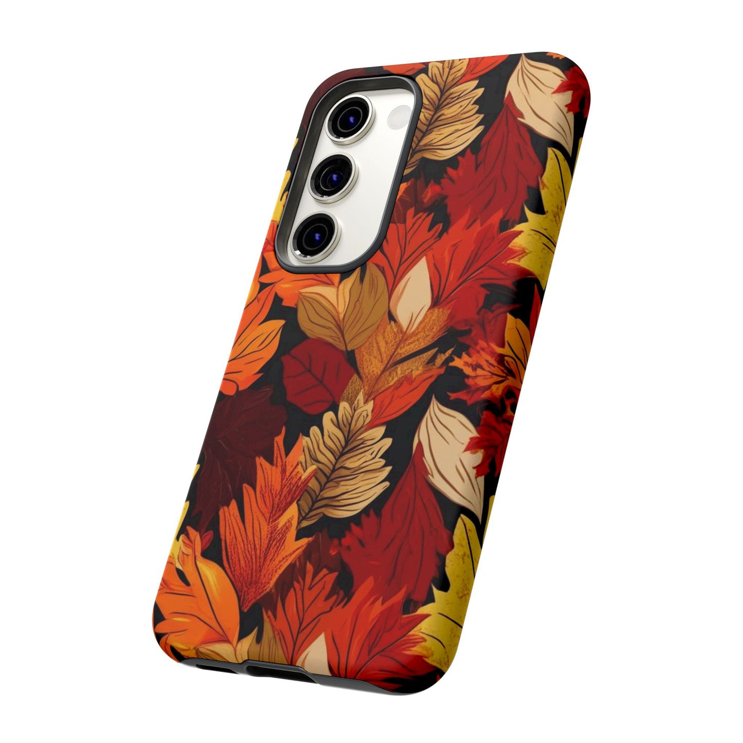 Leafy Tough Cases, Autumn Phone Cover, Protective Smartphone Shell, Nature Lover Gift, Fall Accessories