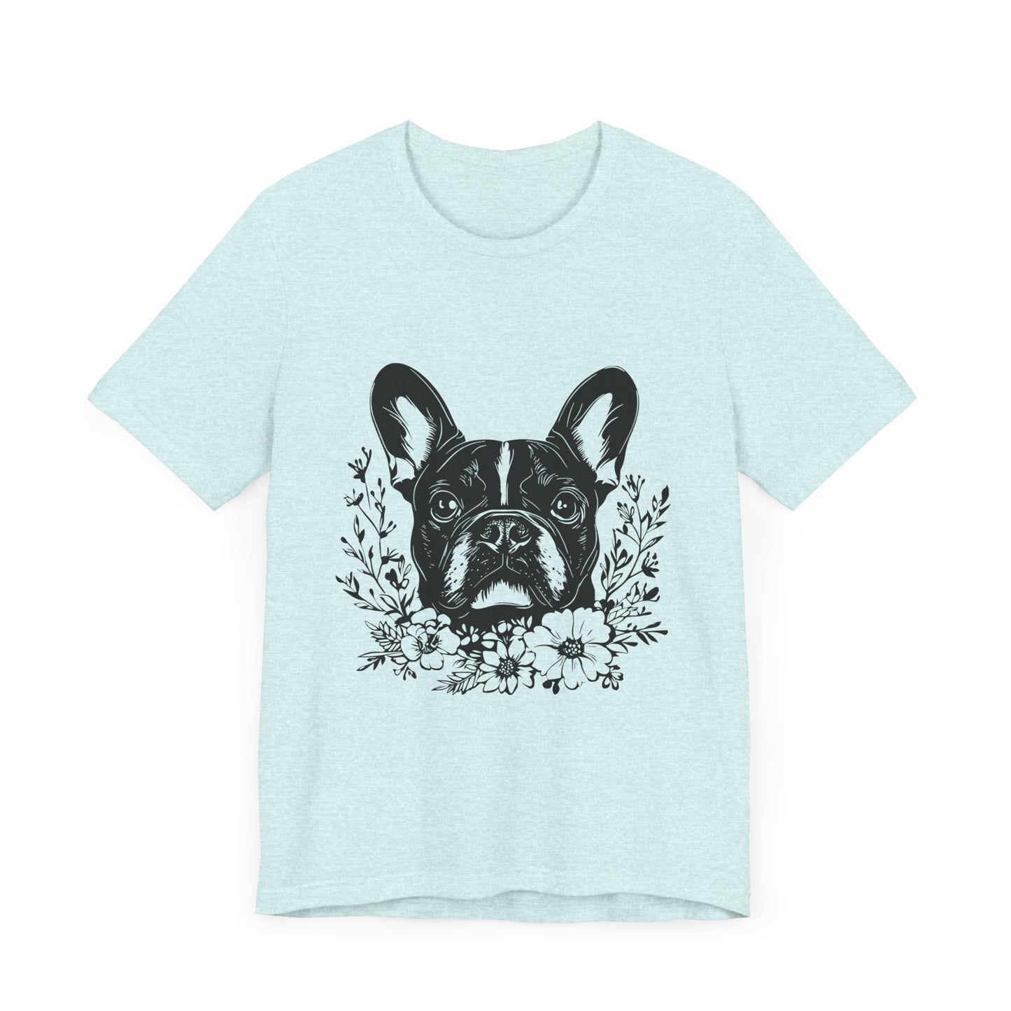 French Bull Dog T-Shirt, Dog Lover Tee, Cute Animal Graphic Shirt, Pet Owner Gift, Casual Top