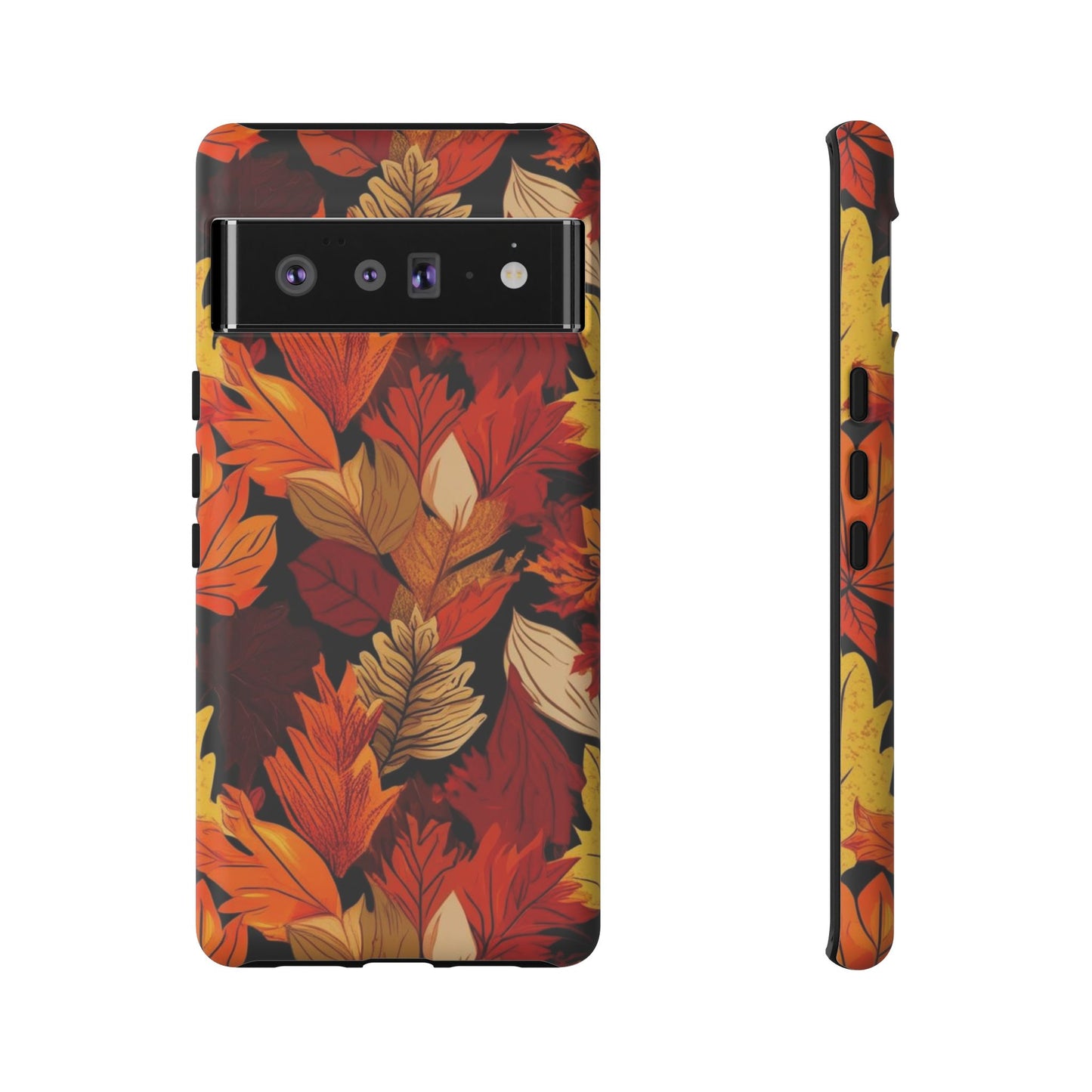 Leafy Tough Cases, Autumn Phone Cover, Protective Smartphone Shell, Nature Lover Gift, Fall Accessories