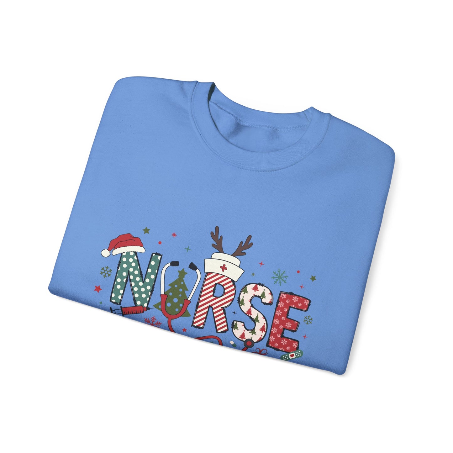 Christmas Nurse Sweatshirt, Holiday Medical Gift, Xmas RN Apparel, Festive Healthcare Clothing, Winter Nurse Jumper
