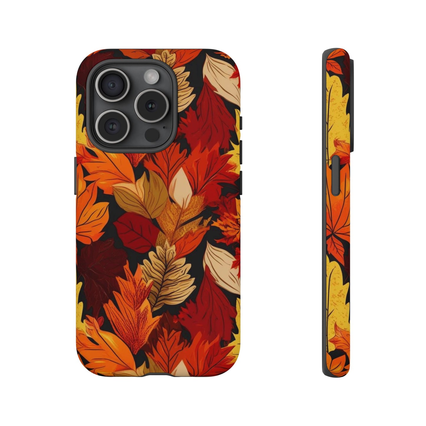 Leafy Tough Cases, Autumn Phone Cover, Protective Smartphone Shell, Nature Lover Gift, Fall Accessories