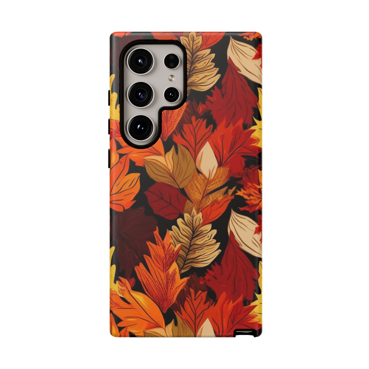 Leafy Tough Cases, Autumn Phone Cover, Protective Smartphone Shell, Nature Lover Gift, Fall Accessories