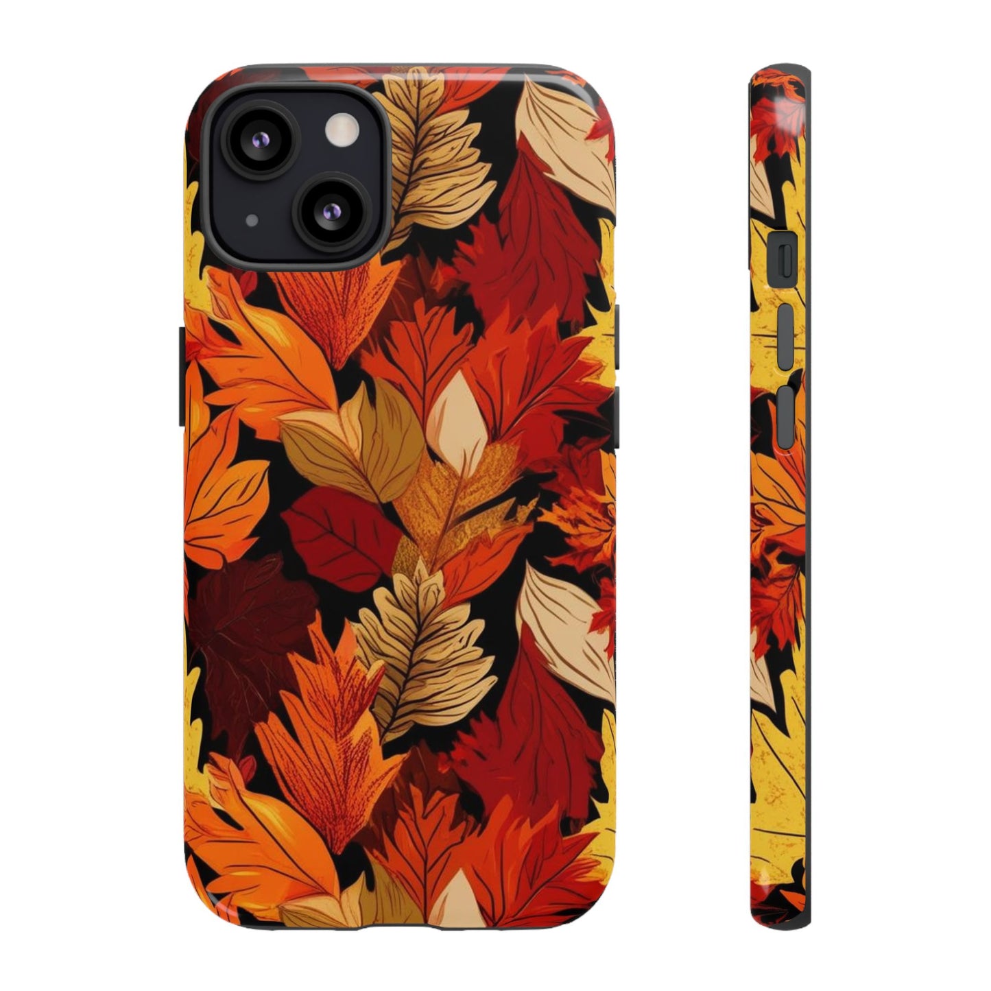 Leafy Tough Cases, Autumn Phone Cover, Protective Smartphone Shell, Nature Lover Gift, Fall Accessories