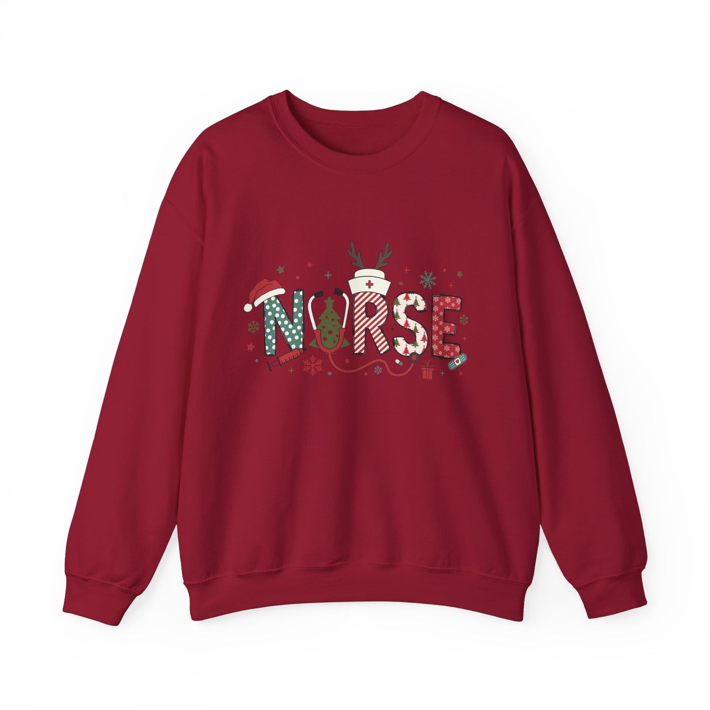 Christmas Nurse Sweatshirt, Holiday Medical Gift, Xmas RN Apparel, Festive Healthcare Clothing, Winter Nurse Jumper
