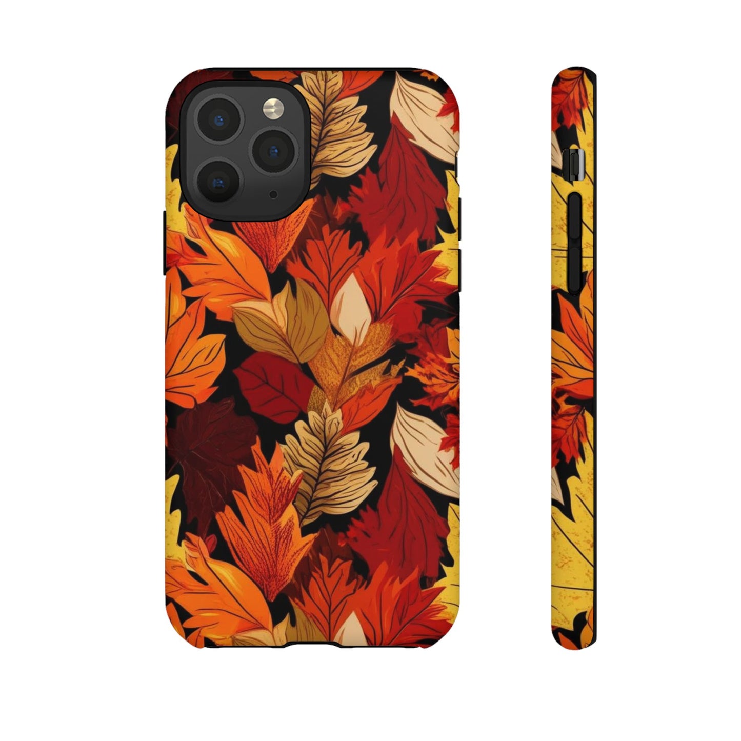 Leafy Tough Cases, Autumn Phone Cover, Protective Smartphone Shell, Nature Lover Gift, Fall Accessories