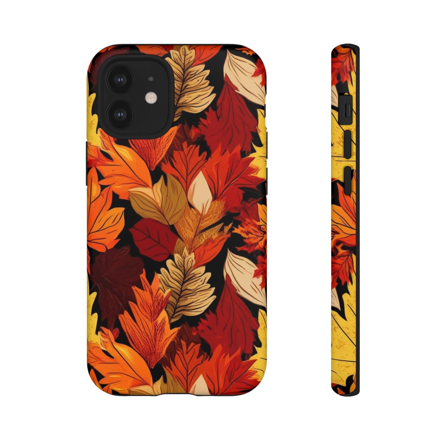 Leafy Tough Cases, Autumn Phone Cover, Protective Smartphone Shell, Nature Lover Gift, Fall Accessories