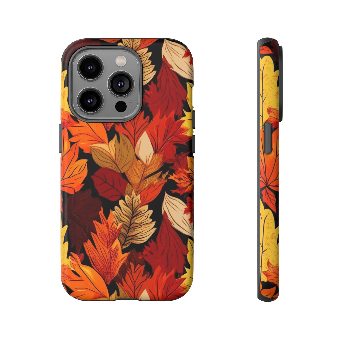 Leafy Tough Cases, Autumn Phone Cover, Protective Smartphone Shell, Nature Lover Gift, Fall Accessories