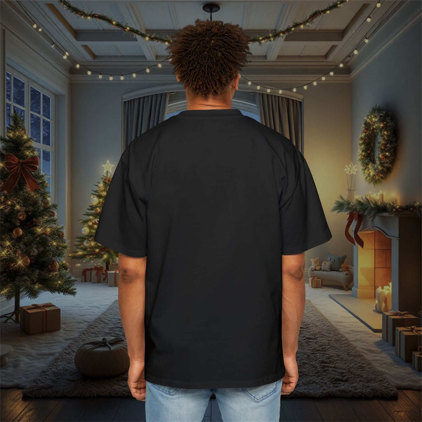 Festive Grinch Men's Oversized Tee - Comfy & Fun!