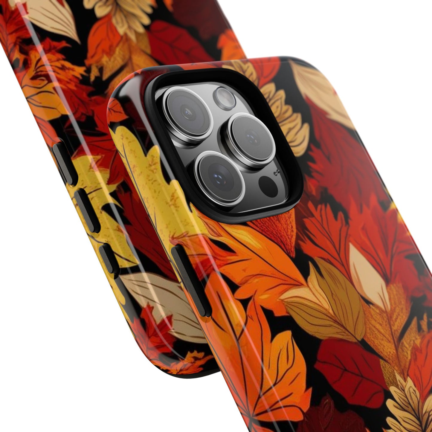 Leafy Tough Cases, Autumn Phone Cover, Protective Smartphone Shell, Nature Lover Gift, Fall Accessories
