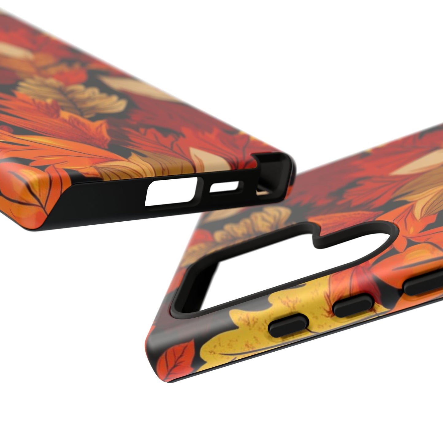Leafy Tough Cases, Autumn Phone Cover, Protective Smartphone Shell, Nature Lover Gift, Fall Accessories