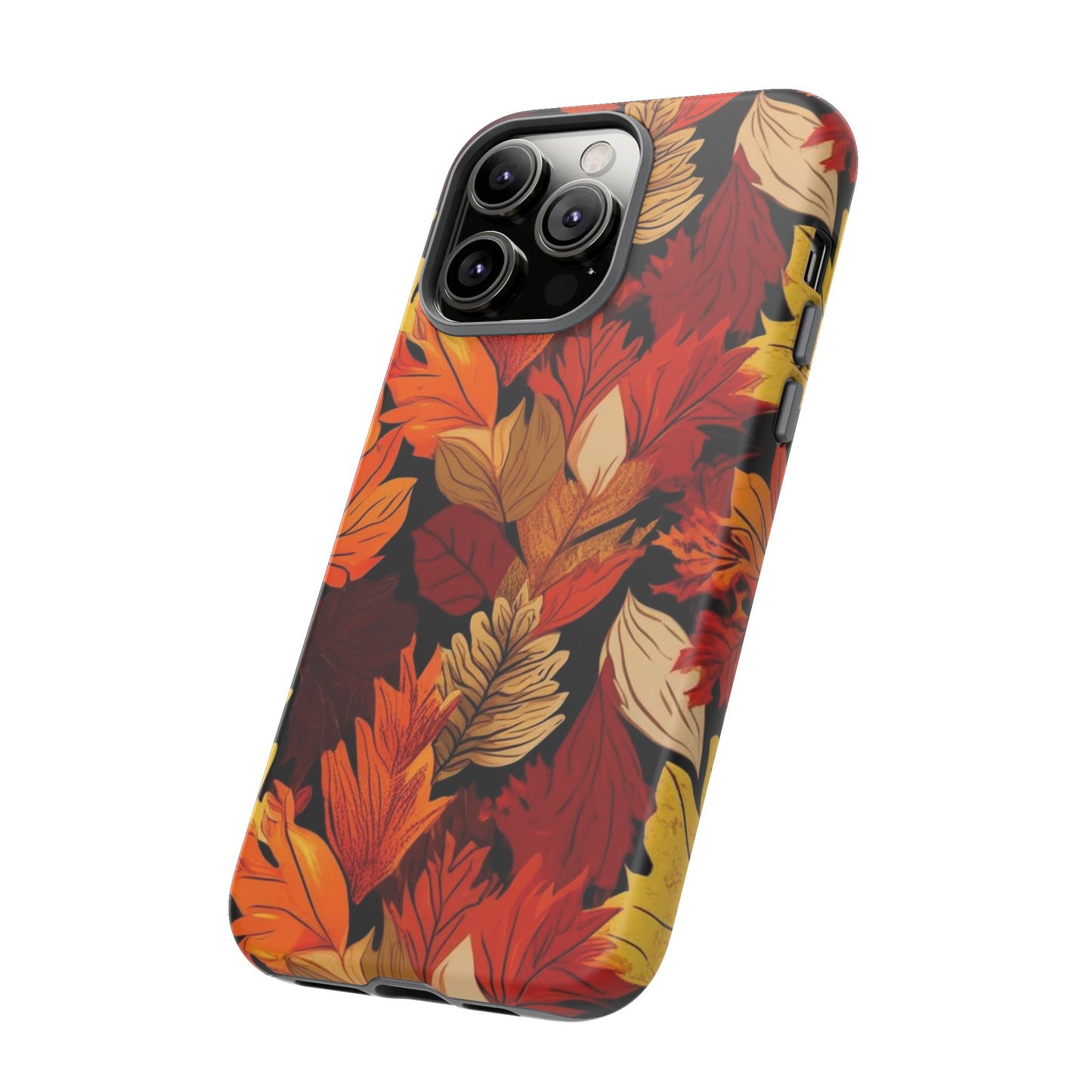Leafy Tough Cases, Autumn Phone Cover, Protective Smartphone Shell, Nature Lover Gift, Fall Accessories