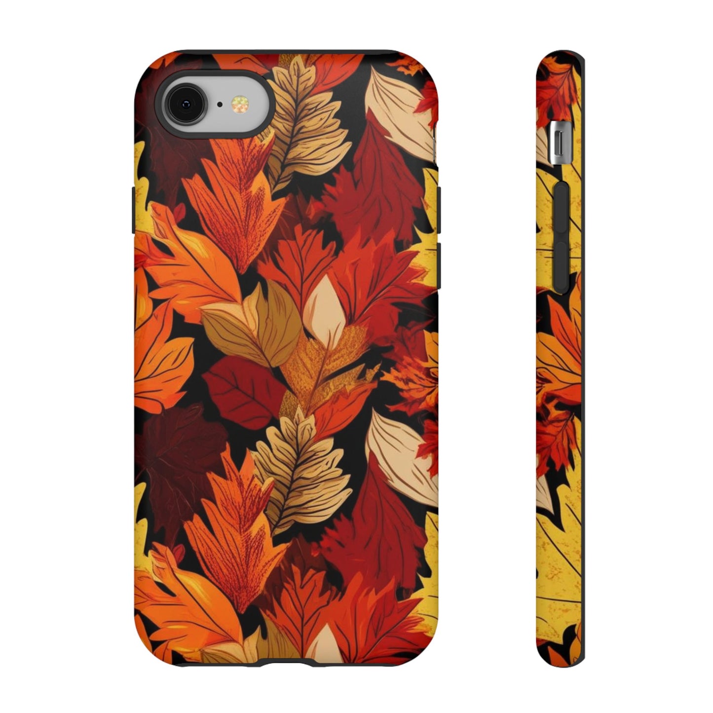 Leafy Tough Cases, Autumn Phone Cover, Protective Smartphone Shell, Nature Lover Gift, Fall Accessories