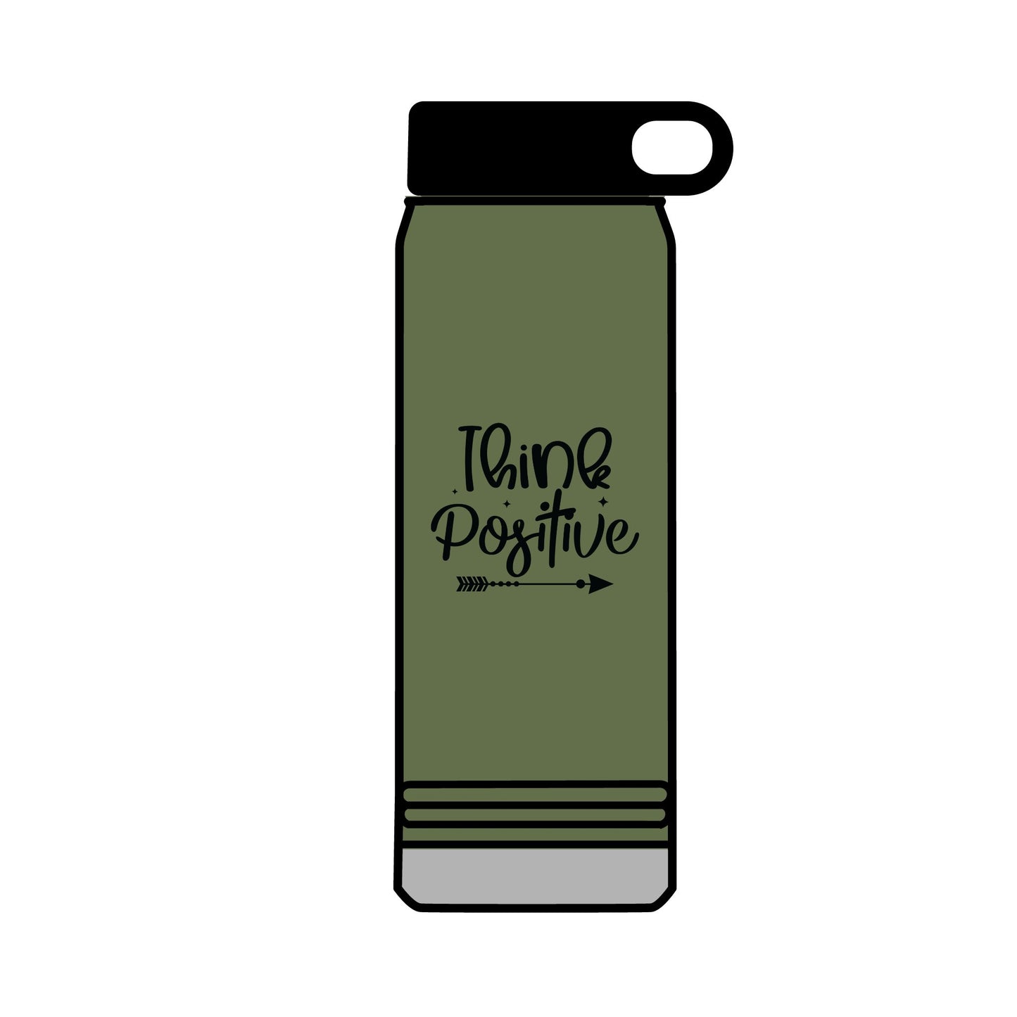 Motivational Water Bottle, 32oz - Inspiring Quote Reusable Water Bottle, Gym Hydration Flask, Fitness Gift, Positive Affirmation Drinkware,