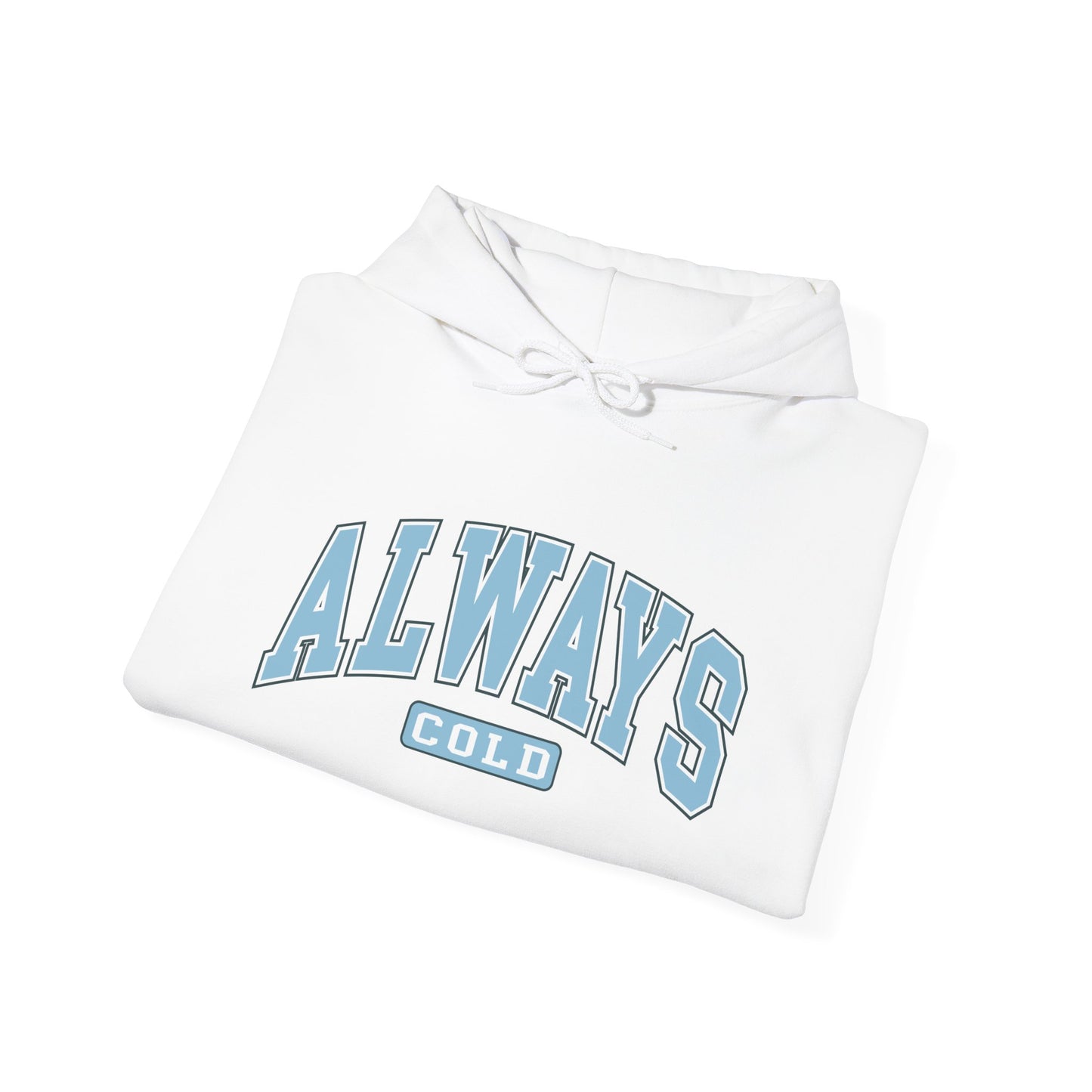 Always Cold Hoodie, Winter Sweatshirt, Cozy Pullover, Warm Jumper, Gift for Cold People, Comfy Outerwear