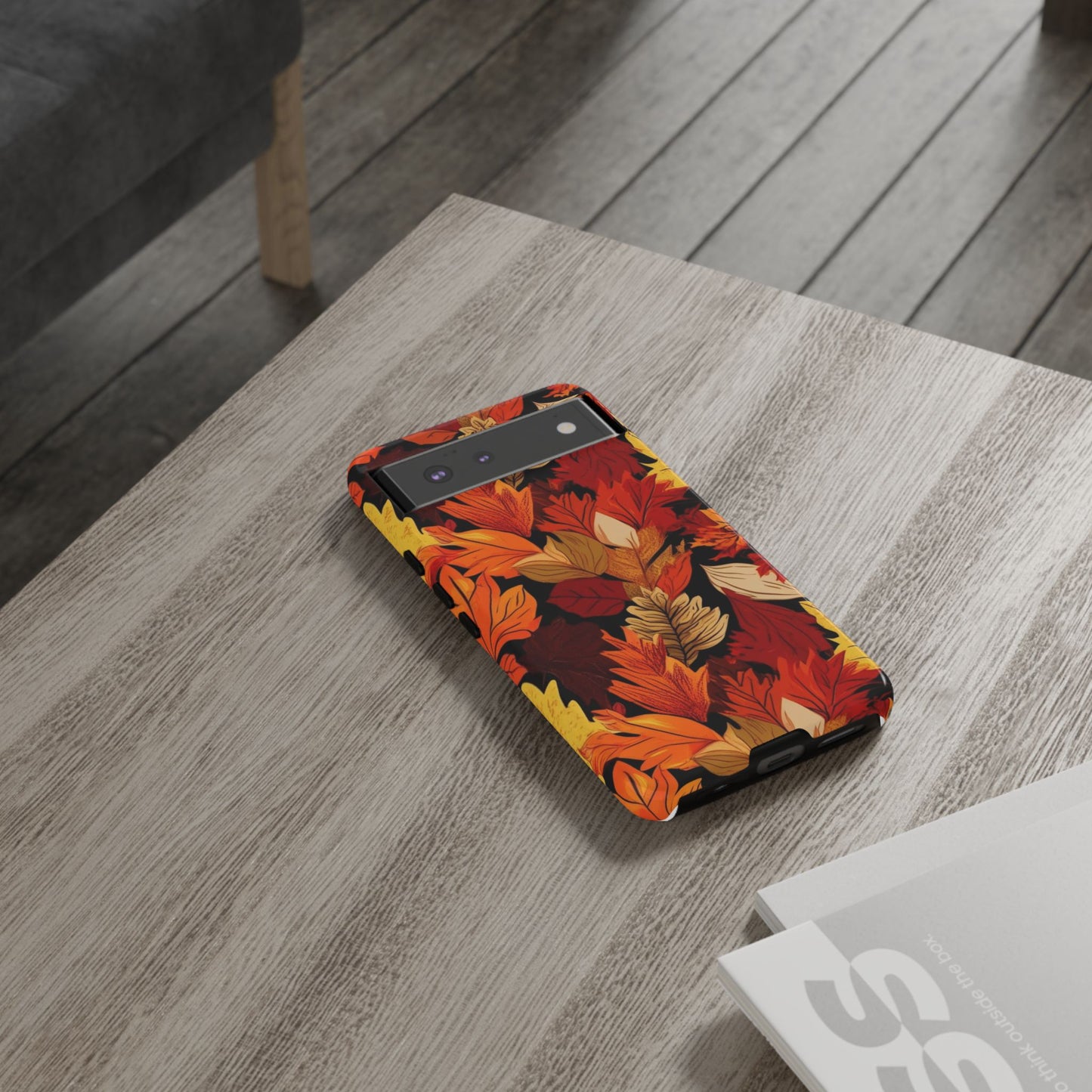 Leafy Tough Cases, Autumn Phone Cover, Protective Smartphone Shell, Nature Lover Gift, Fall Accessories