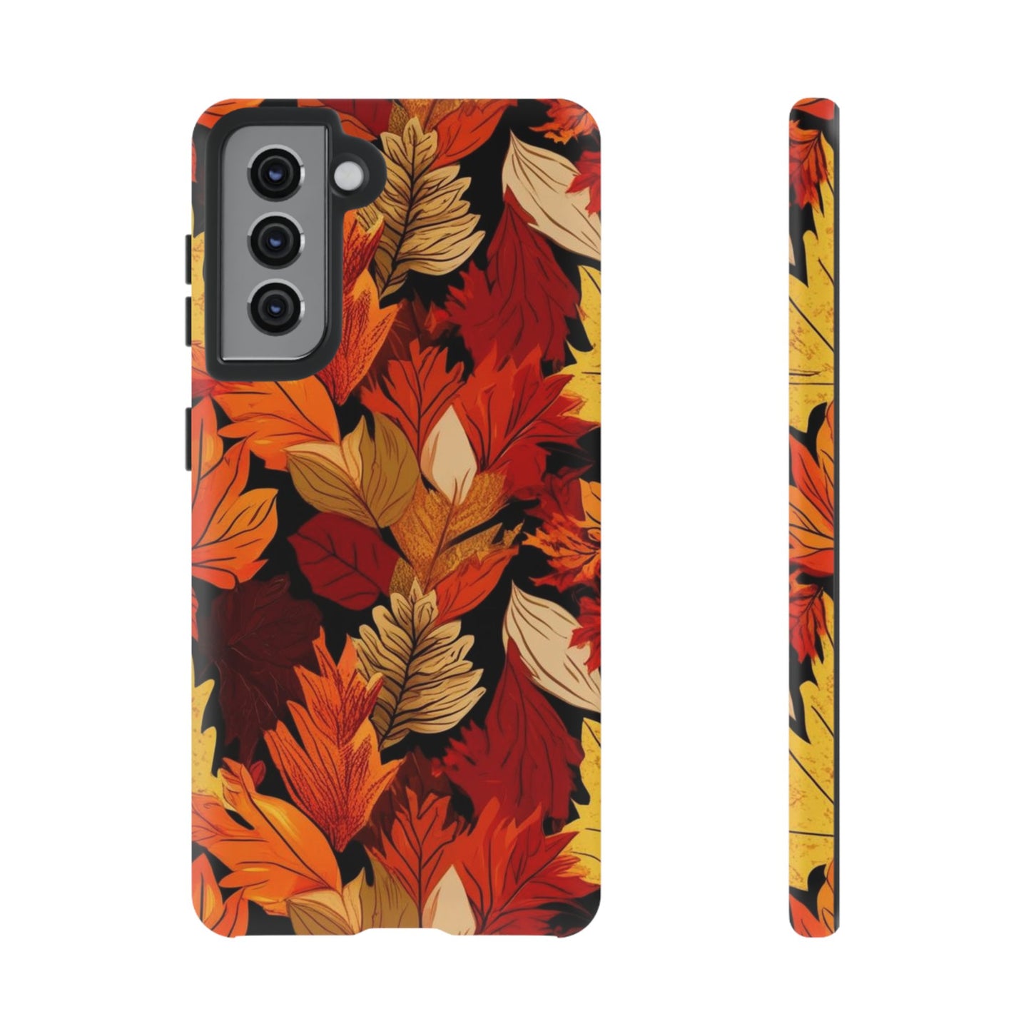 Leafy Tough Cases, Autumn Phone Cover, Protective Smartphone Shell, Nature Lover Gift, Fall Accessories
