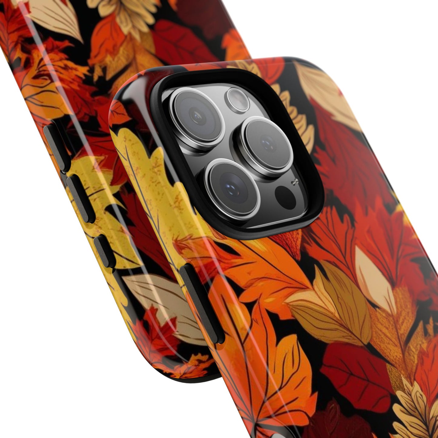 Leafy Tough Cases, Autumn Phone Cover, Protective Smartphone Shell, Nature Lover Gift, Fall Accessories