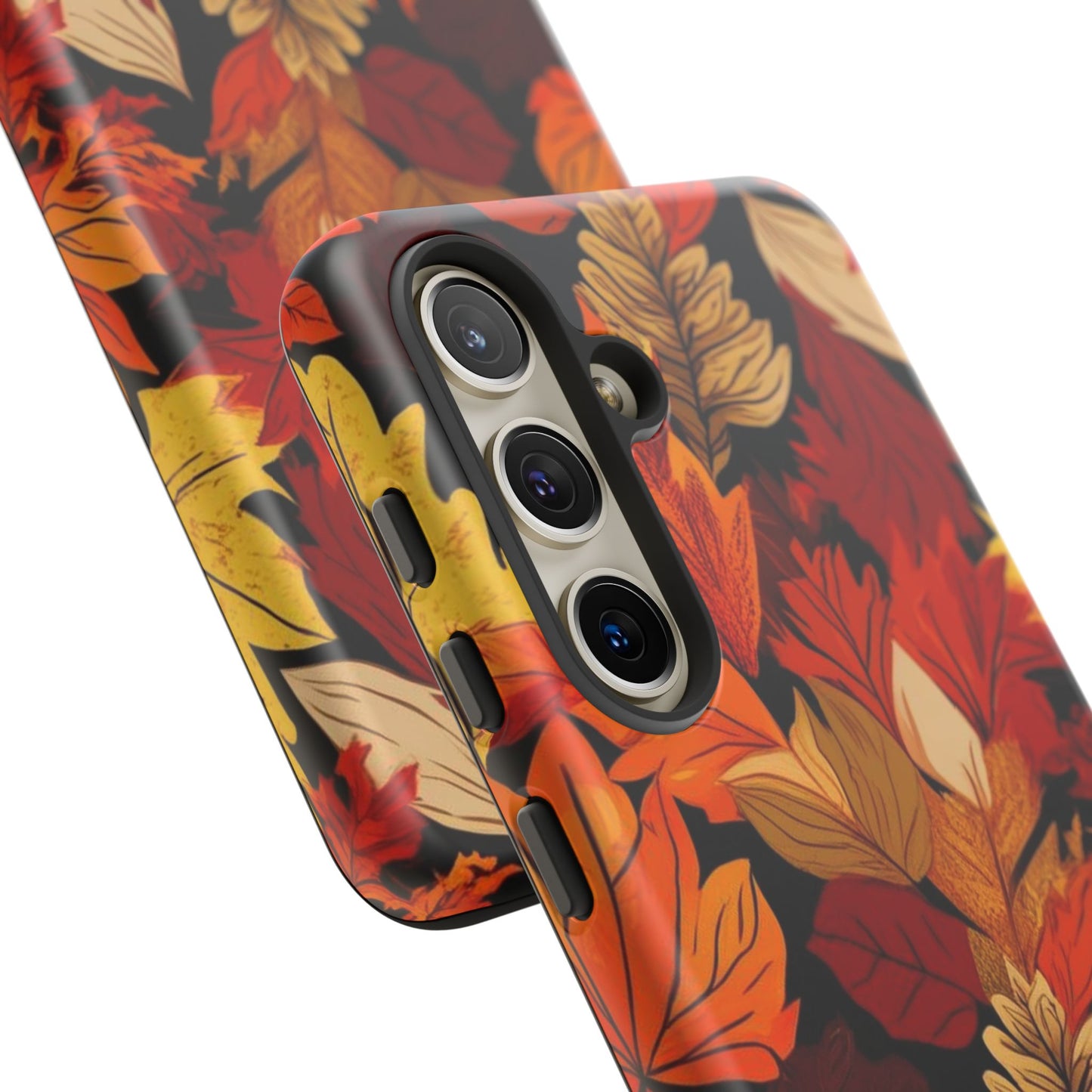 Leafy Tough Cases, Autumn Phone Cover, Protective Smartphone Shell, Nature Lover Gift, Fall Accessories