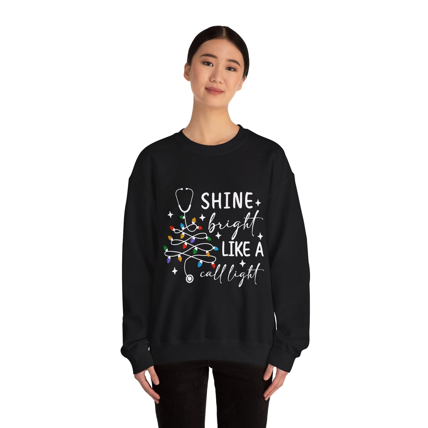 Shine Bright Nurse Sweatshirt, Medical Staff Gift, Hospital Worker Apparel, Cozy Pullover, Warm Jumper