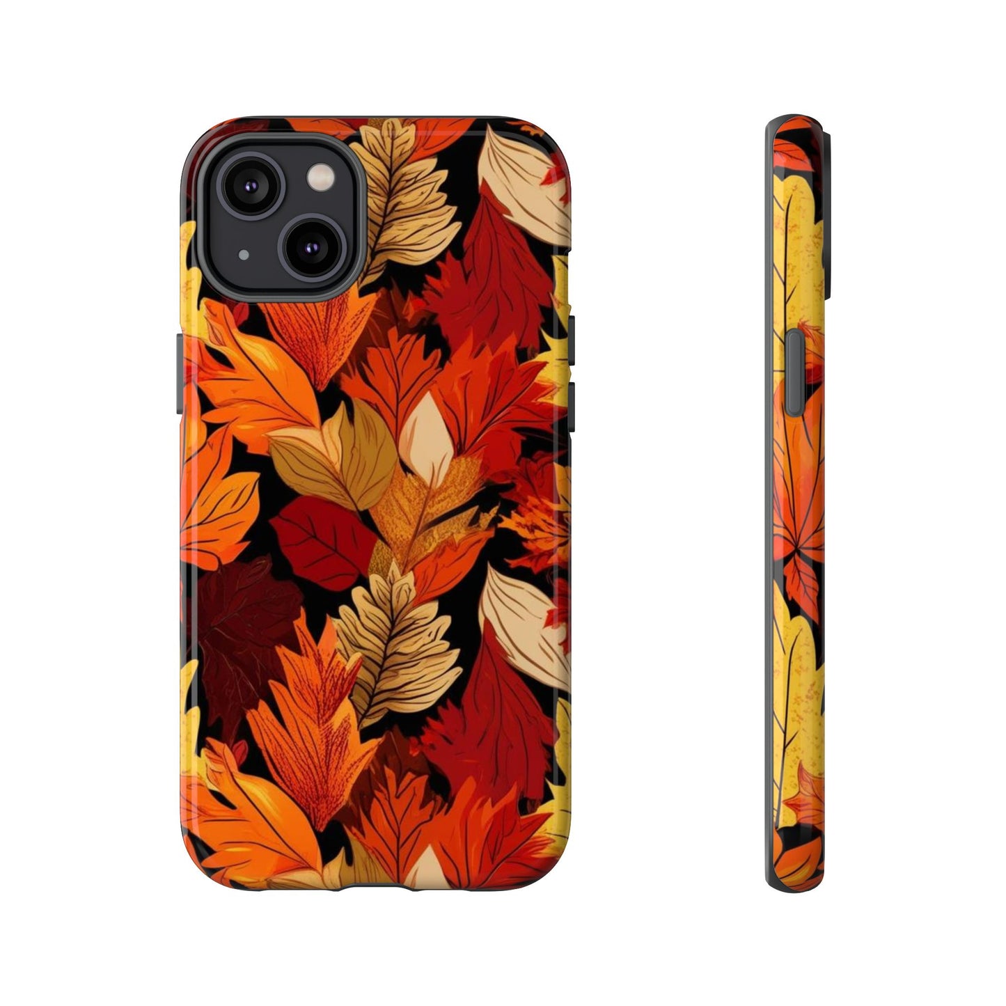 Leafy Tough Cases, Autumn Phone Cover, Protective Smartphone Shell, Nature Lover Gift, Fall Accessories