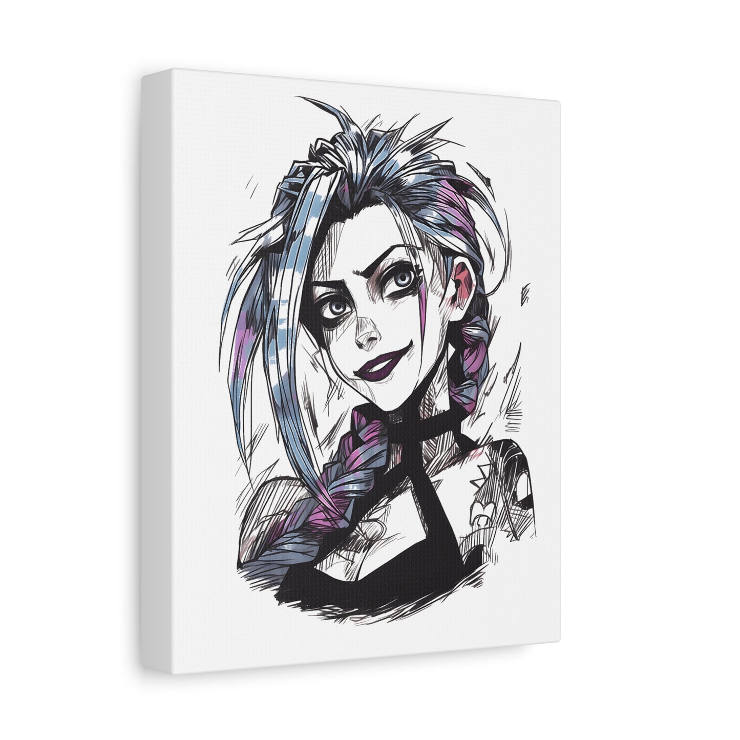 Canvas Print - League of Legends Arcane Portrait, Stretched, 1 25", Wall Art, Game Fan Gift, Home Decor, Gaming Room Decoration