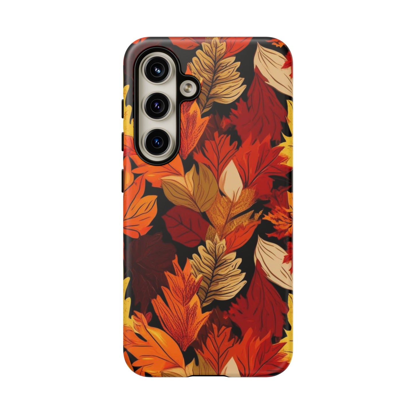 Leafy Tough Cases, Autumn Phone Cover, Protective Smartphone Shell, Nature Lover Gift, Fall Accessories