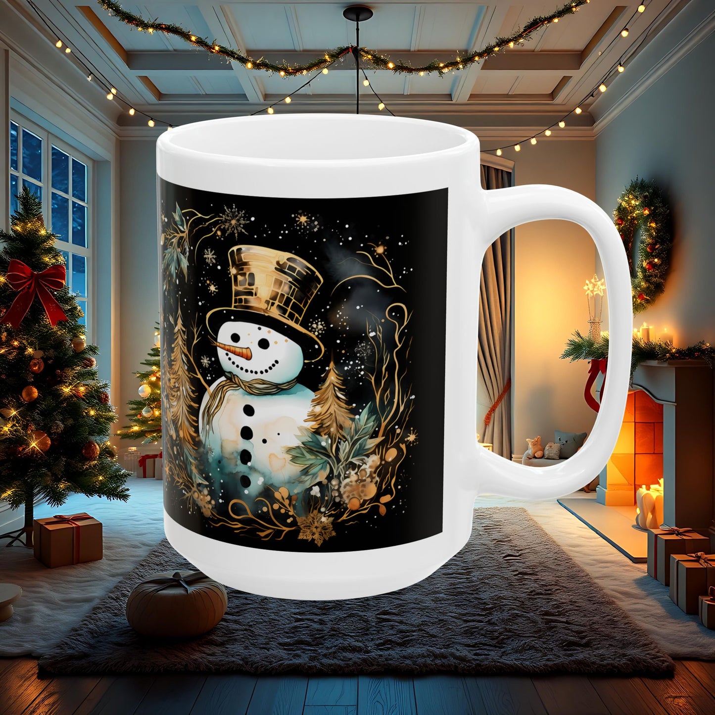 Christmas Snowman Mug, Cute Holiday Gift, Festive Coffee Cup, Winter Theme Tea Mug, Christmas Decoration Drinkware, Snowman Gift for Her,
