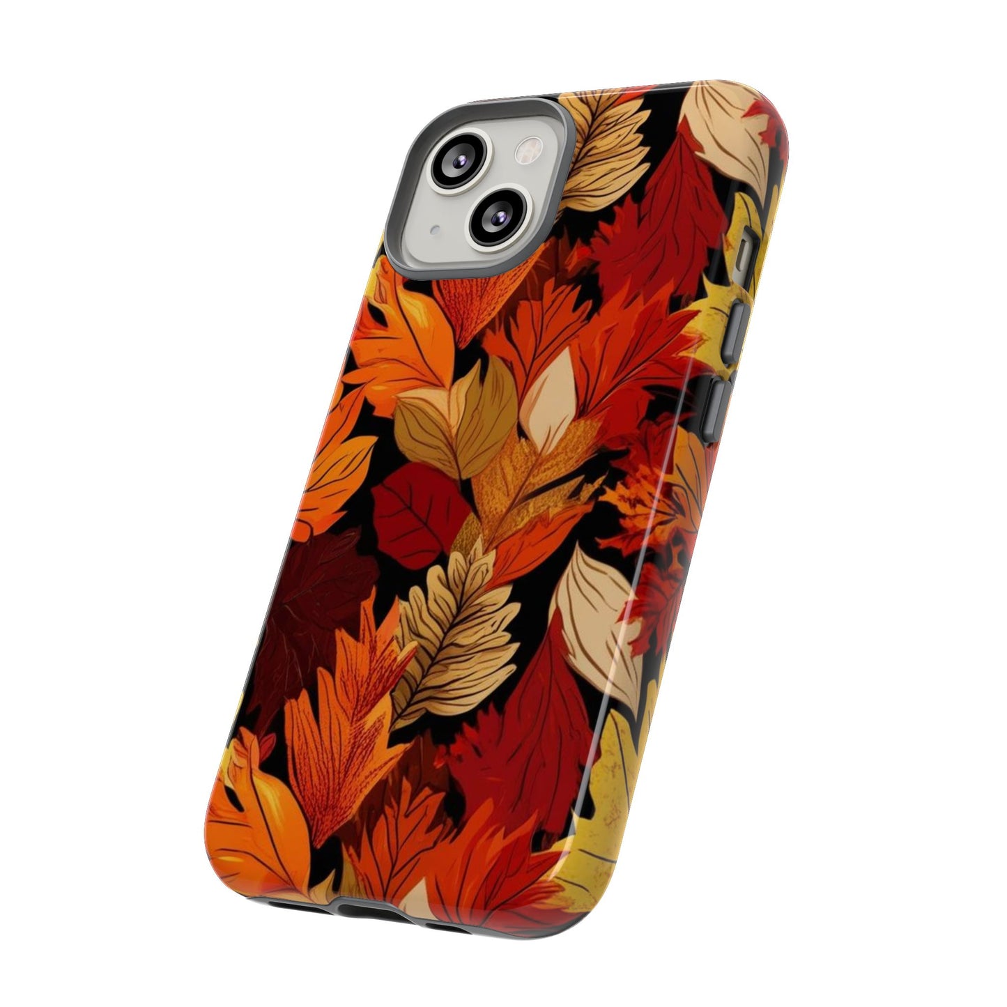 Leafy Tough Cases, Autumn Phone Cover, Protective Smartphone Shell, Nature Lover Gift, Fall Accessories